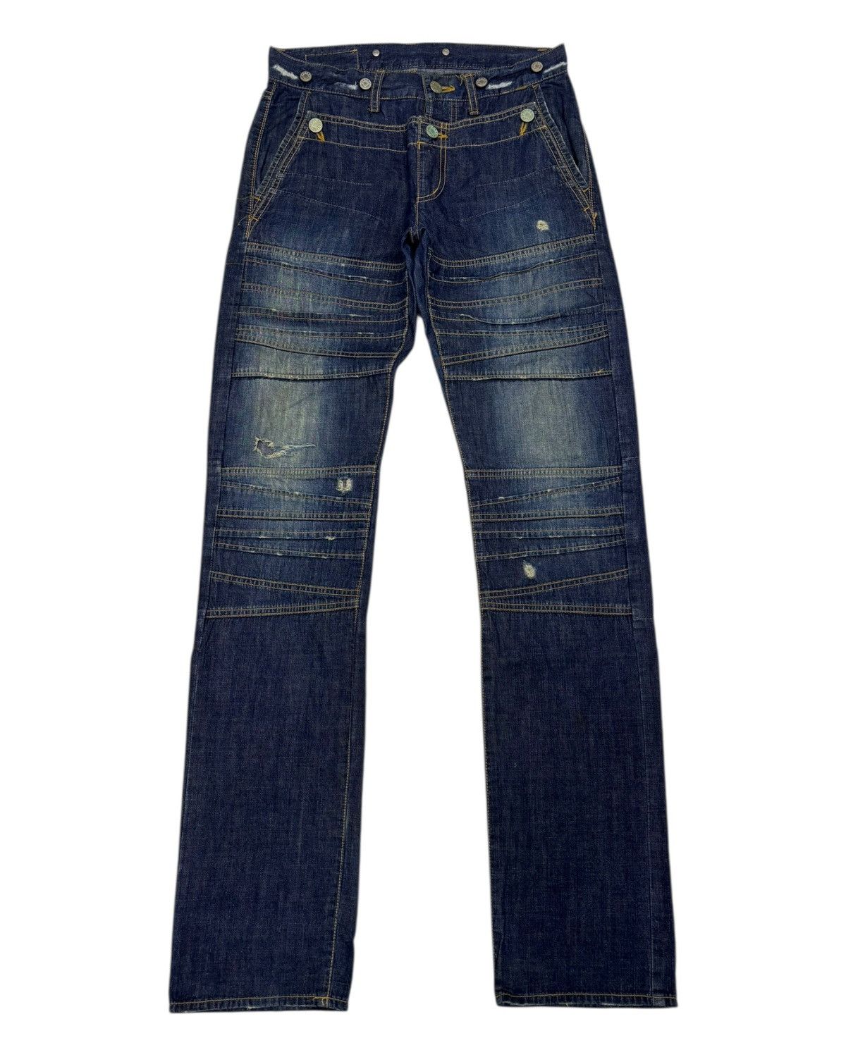 CABANE de ZUCCa CABANE DE ZUCCA KINKY PUNK STYLE DISTRESSED DENIM JEANS Size US 29 - 8 Thumbnail