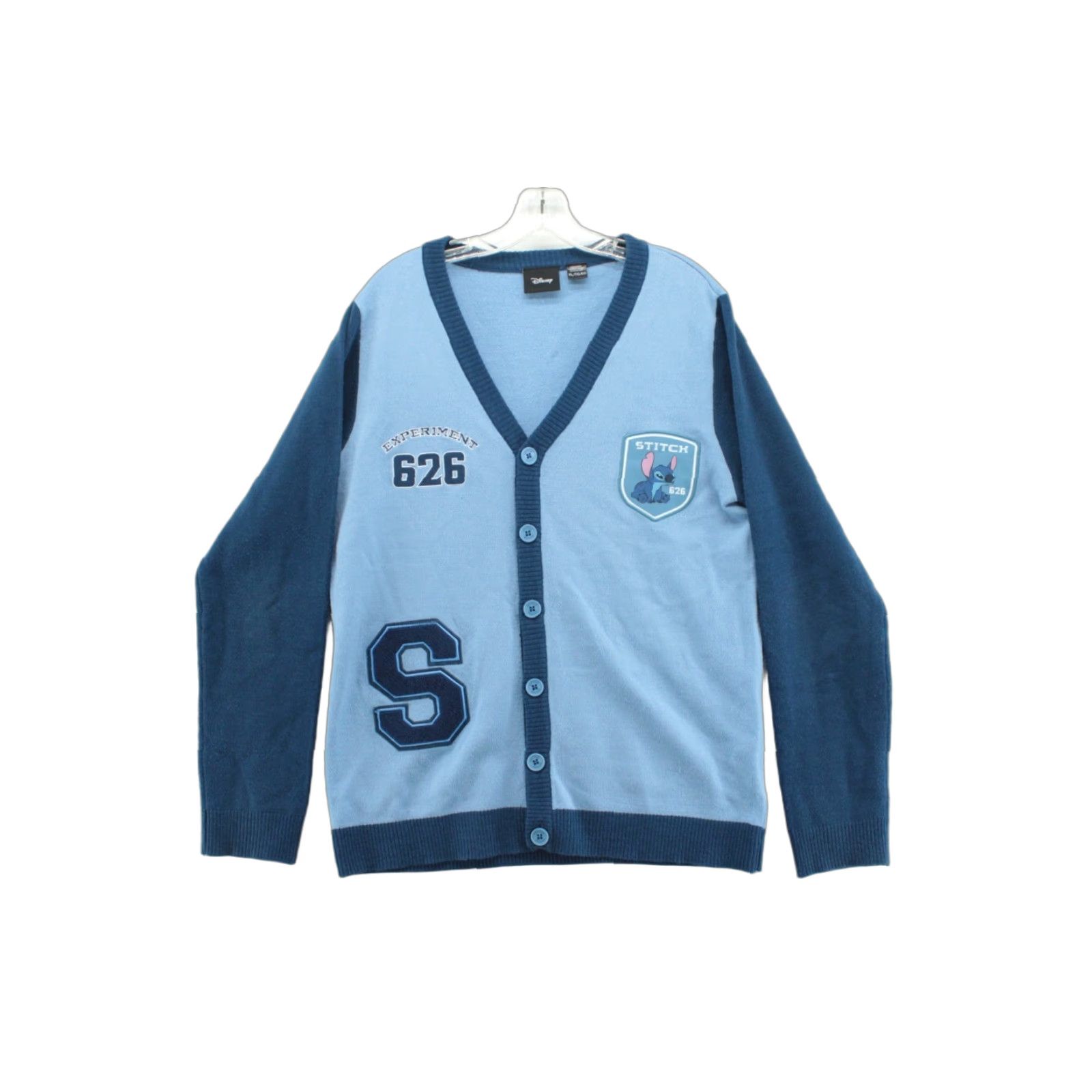 Disney Disney Stitch Cardigan Sweater Men's XL Button Up Knit Cartoon Experiment 626 Size US XL / EU 56 / 4 - 1 Thumbnail