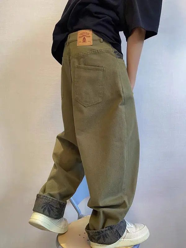 Japanese Brand Vintage Street Splicing Loose Workwear Casual Canvas Pants Size US 32 / EU 48 - 5 Thumbnail