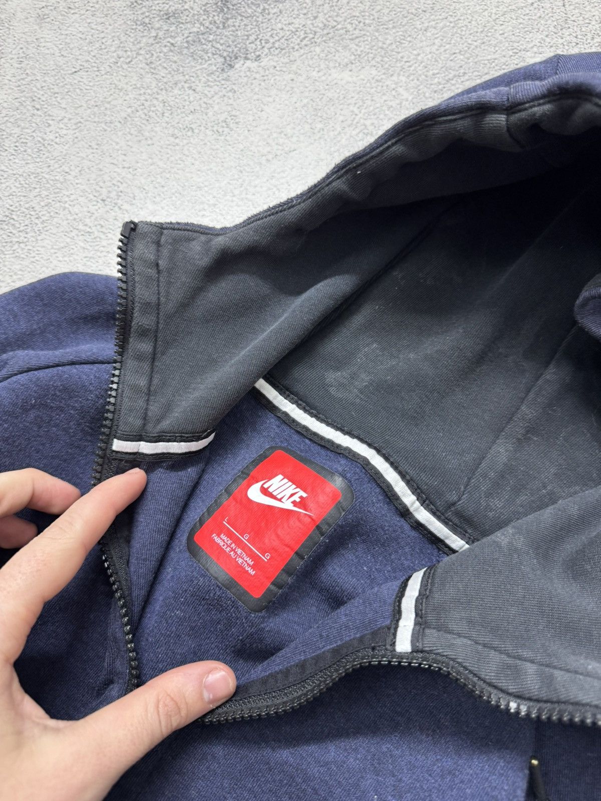 Nike Vintage Y2k Faded 🔥 Nike Zip Hoodie Tech Fleece 00’s Size US L / EU 52-54 / 3 - 10 Thumbnail