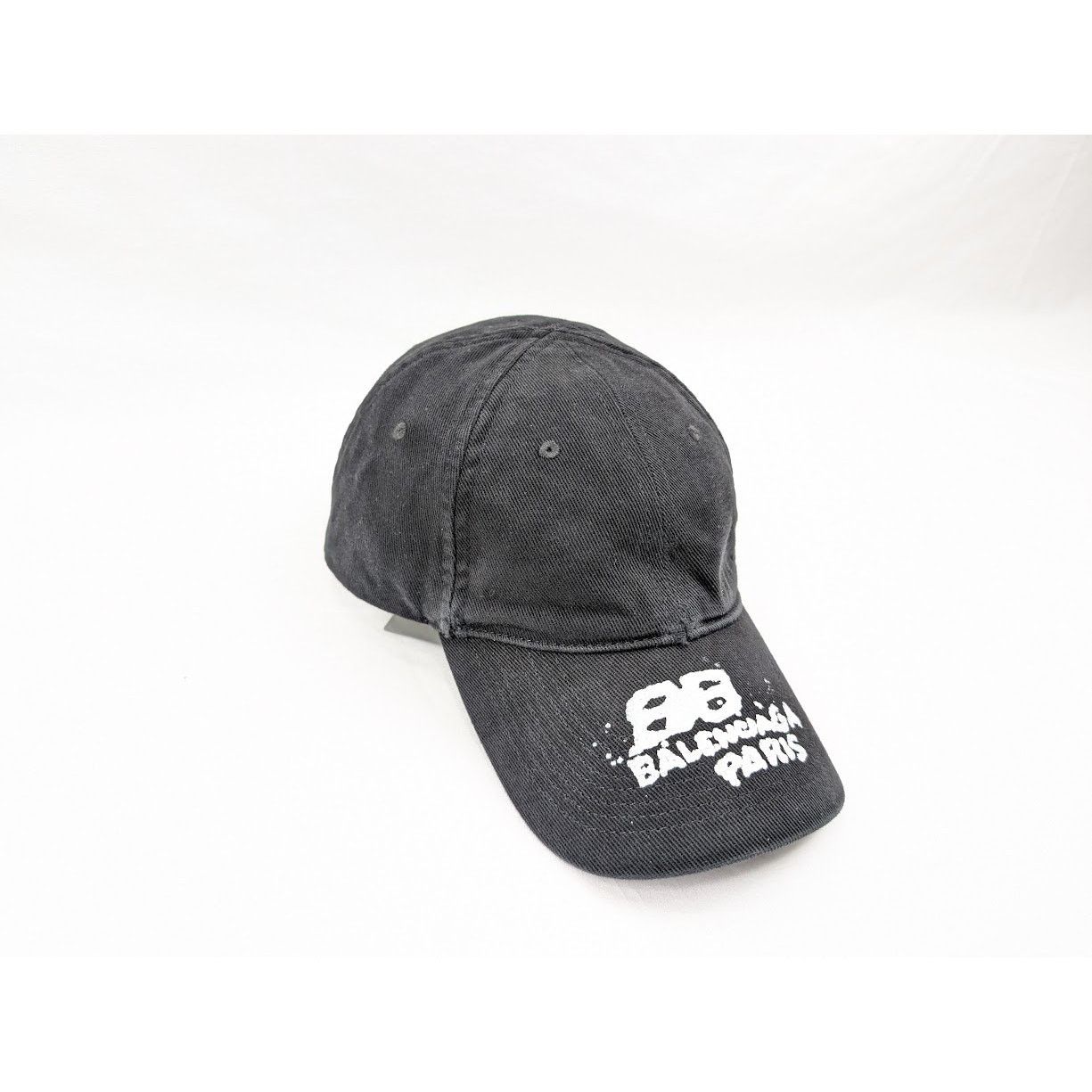 Balenciaga o1rshd1 Q: 2 / Size: L / Cotton Drill Dirty Paris Hat / Cap Size ONE SIZE - 4 Thumbnail