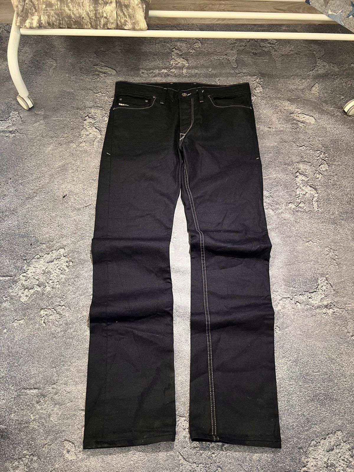 Diesel Diesel Destroyed Underground Jean / Archive Slim Vintage Y2K Size US 31 - 1 Thumbnail