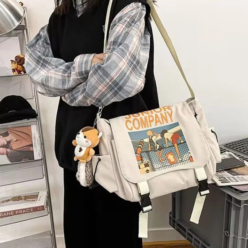 Japanese Brand Fashion y2k cartoon graphic shoulder messenger bag vintage Size ONE SIZE - 2 Thumbnail
