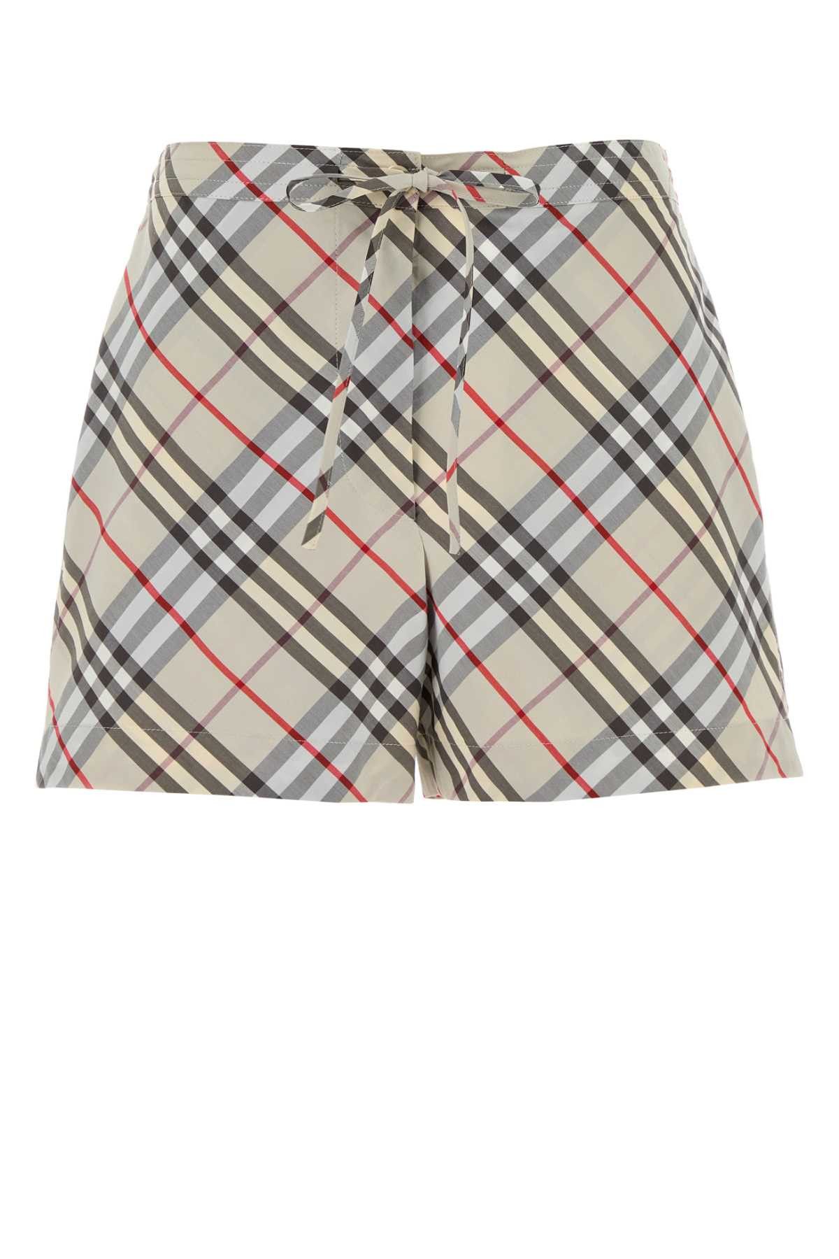 Burberry Embroidered Poplin Shorts Size 26" / US 2 / IT 38 - 1 Thumbnail