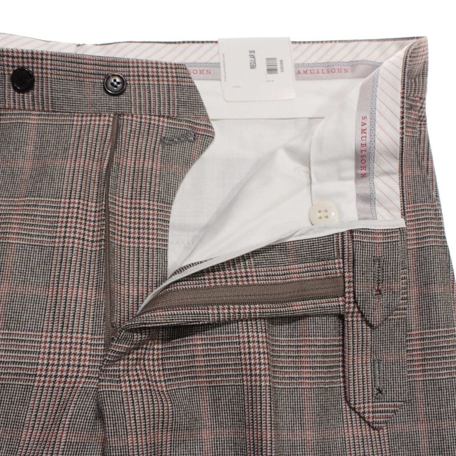 Samuelsohn Samuelsohn New with tags Dress Pants Size 35 US In Brown Size US 35 - 3 Thumbnail