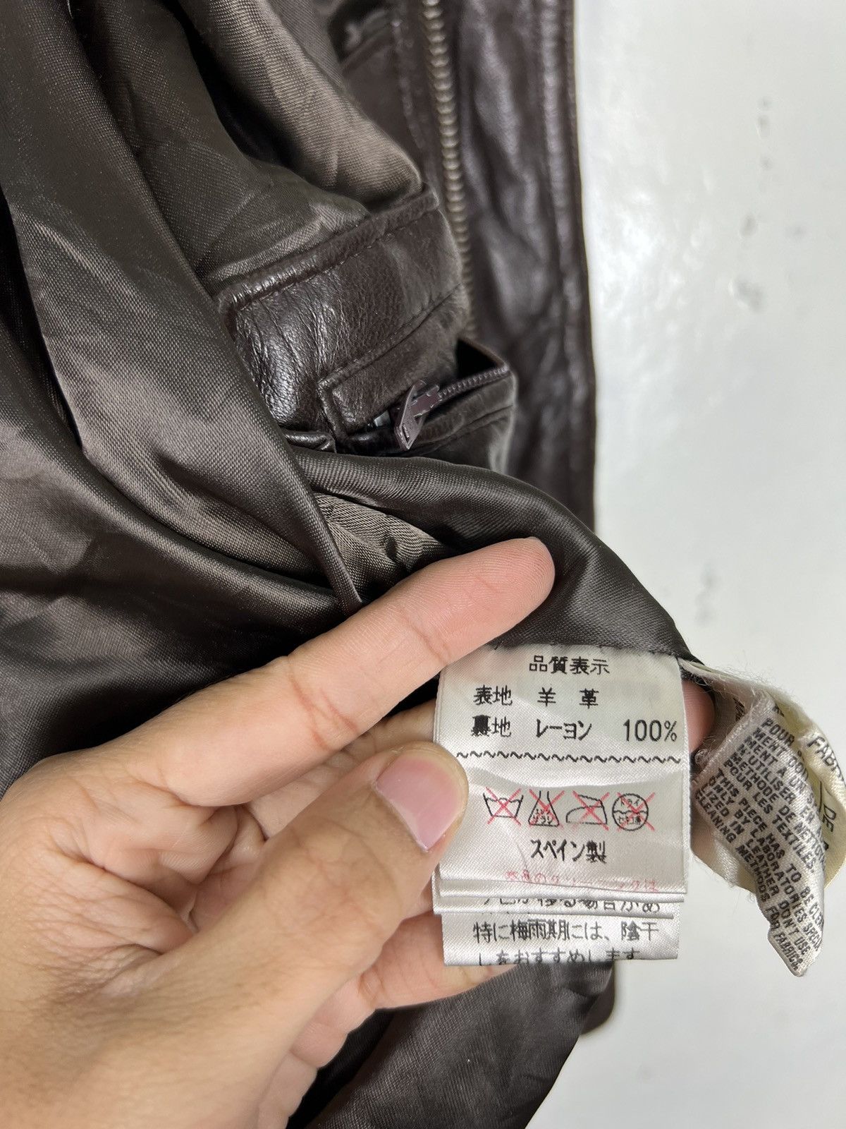 Designer 🔥 VINTAGE RICARD PELLS LEATHER JACKET MADE IN SPAIN Size US M / EU 48-50 / 2 - 14 Thumbnail