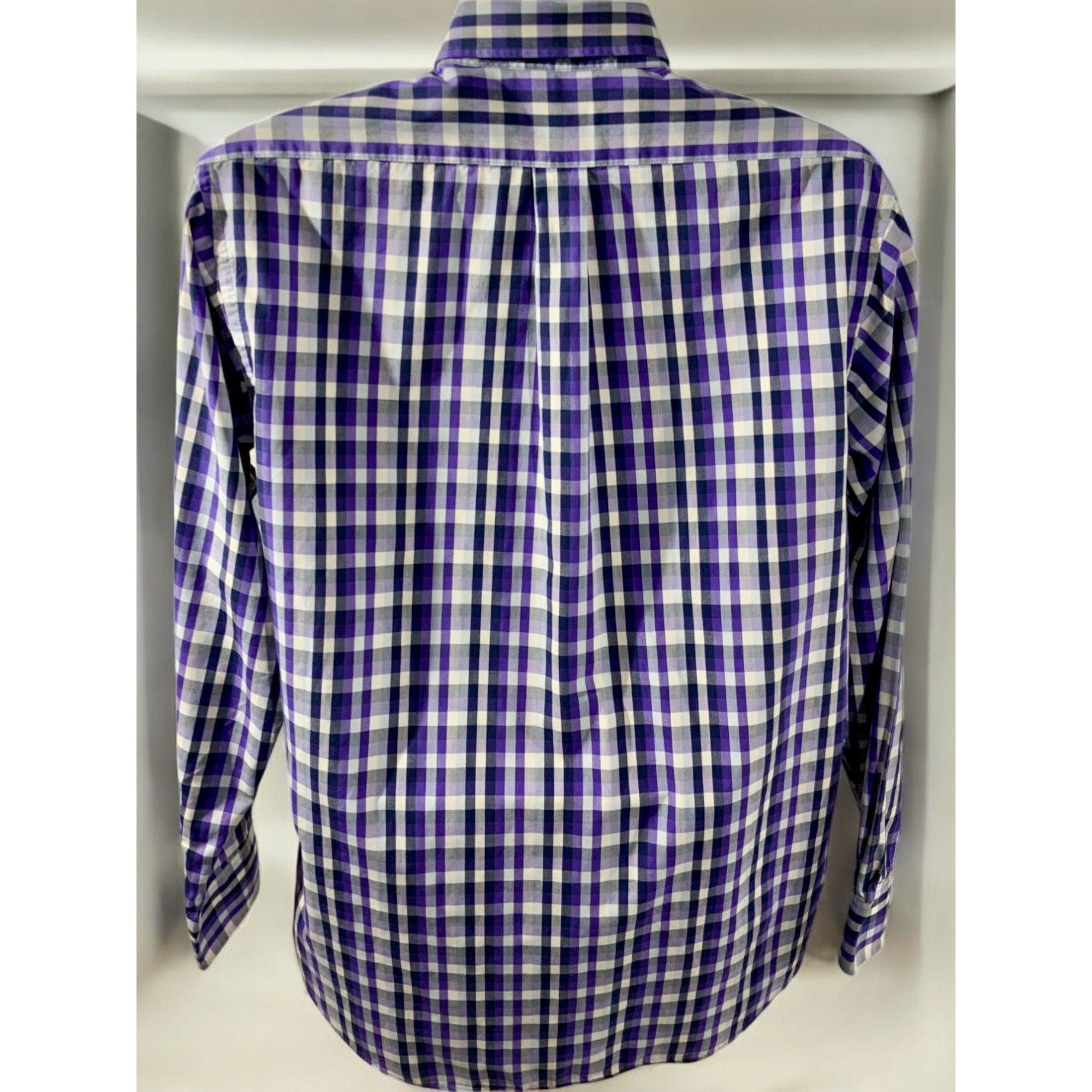 Chaps Ralph Lauren Ralph Lauren Chaps Classic Fit Purple Plaid Shirt Medium Size US M / EU 48-50 / 2 - 7 Thumbnail