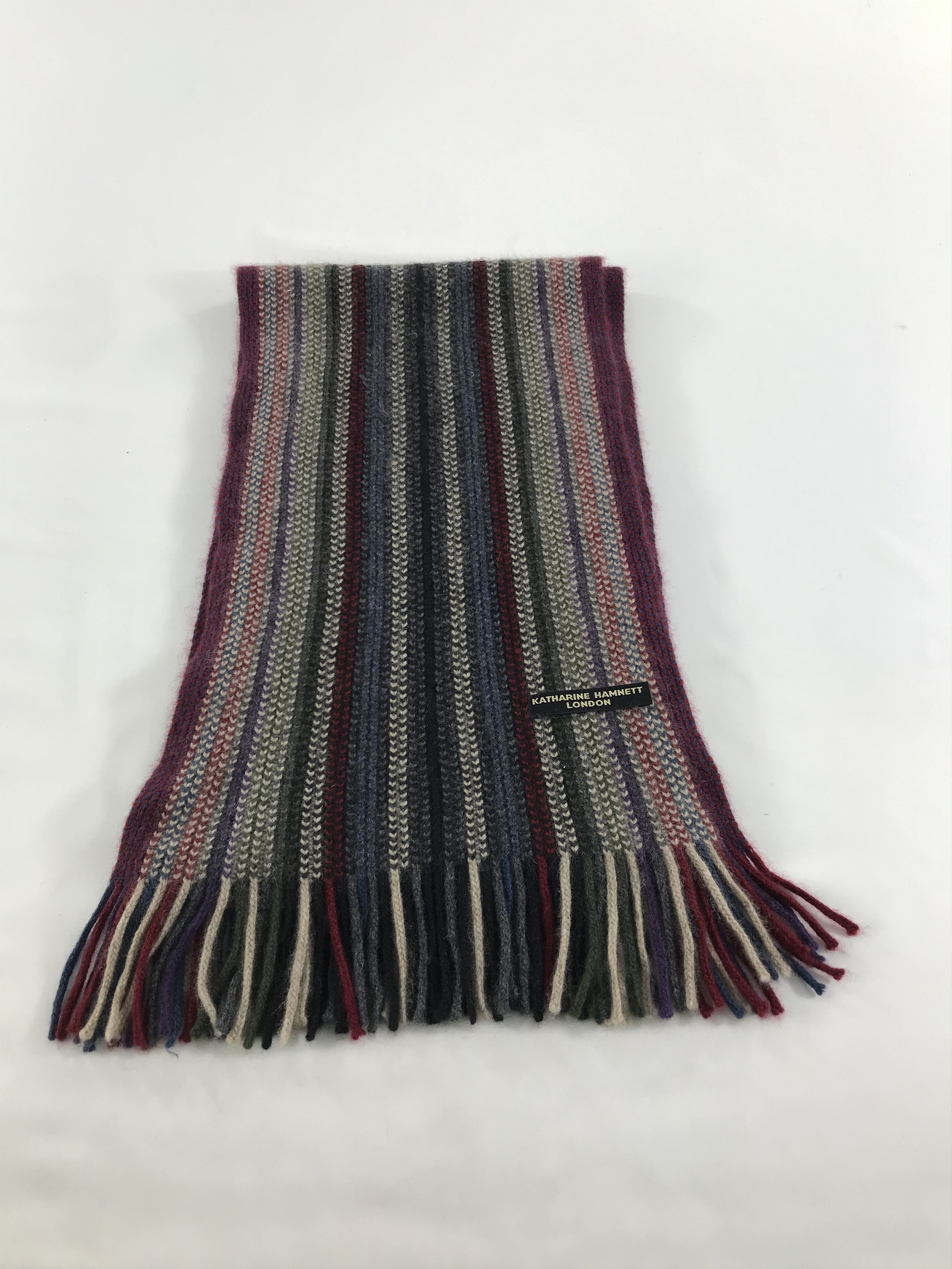 Katharine Hamnett London Katharine Hamnett London Knit Wool Scarf Muffler V101 Size ONE SIZE - 2 Thumbnail