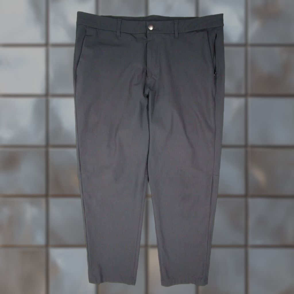 Lululemon Lululemon Mens Pants 38 Gray Commission Slim Fit Chino Flat Front 26 Inseam Regular 38x26 Logo Zipper Casual Streetwear Size US 38 / EU 54 - 1 Thumbnail