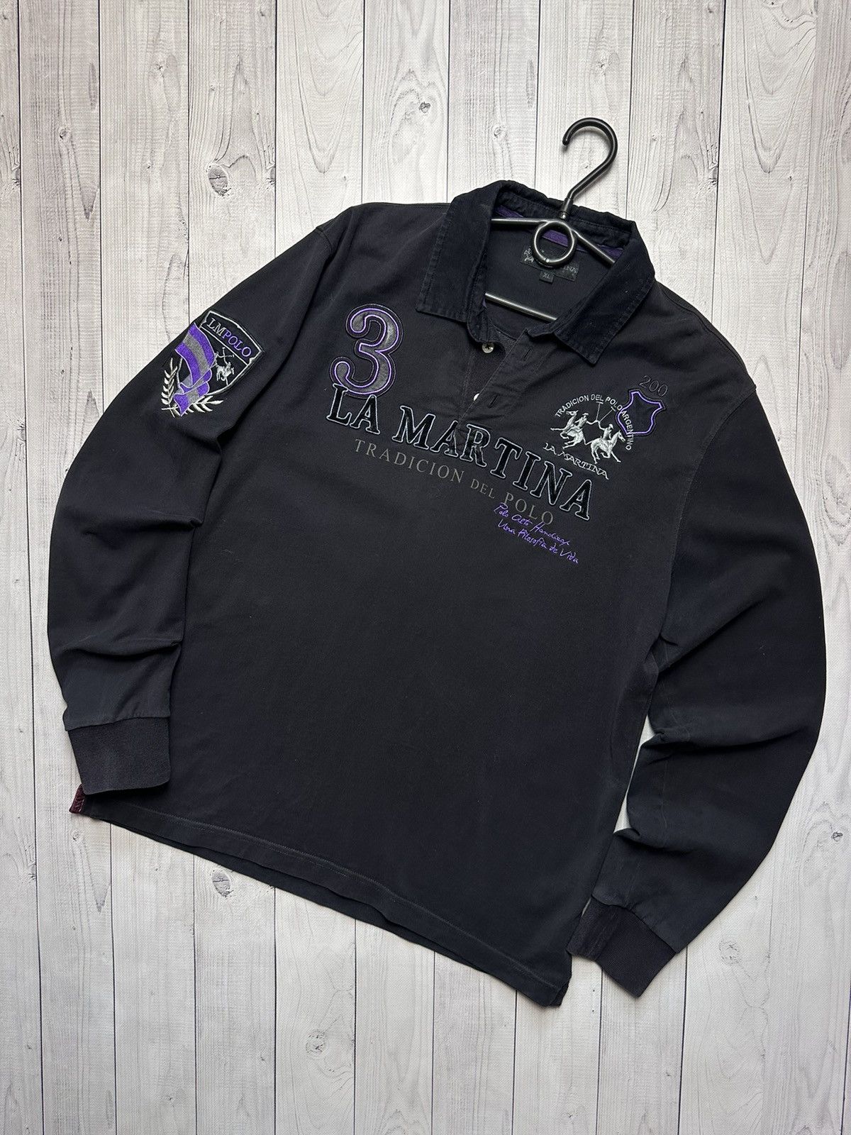 La Martina × Vintage Vintage L A Martina rugby jersey size XL big logo Size US XL / EU 56 / 4 - 1 Thumbnail