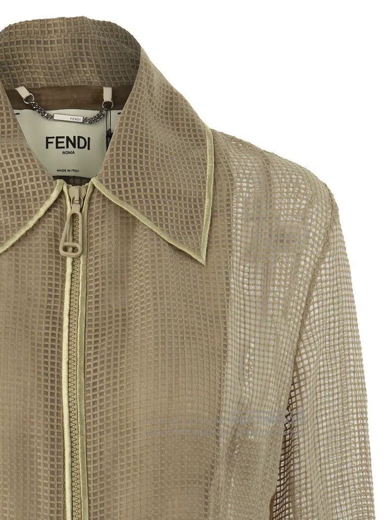 Fendi Fendi Mesh Semi-transparent Fashion Top Jacket Size S / US 4 / IT 40 - 4 Thumbnail