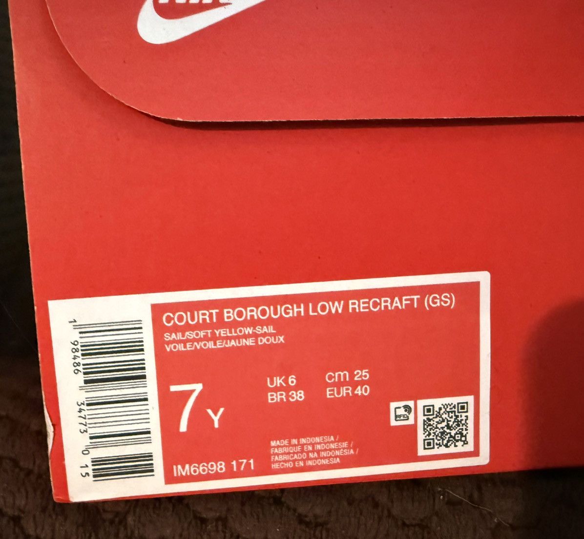 Nike Nike “Puff Print” lowtop Court Borough Recraft, sz7/8.5w NEW Size US 8.5 / IT 38.5 - 5 Thumbnail