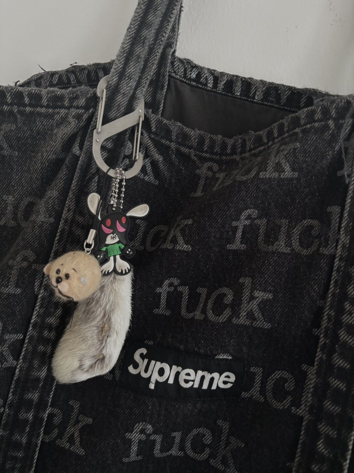 Supreme supreme fuck denim tote bag Size ONE SIZE - 4 Thumbnail
