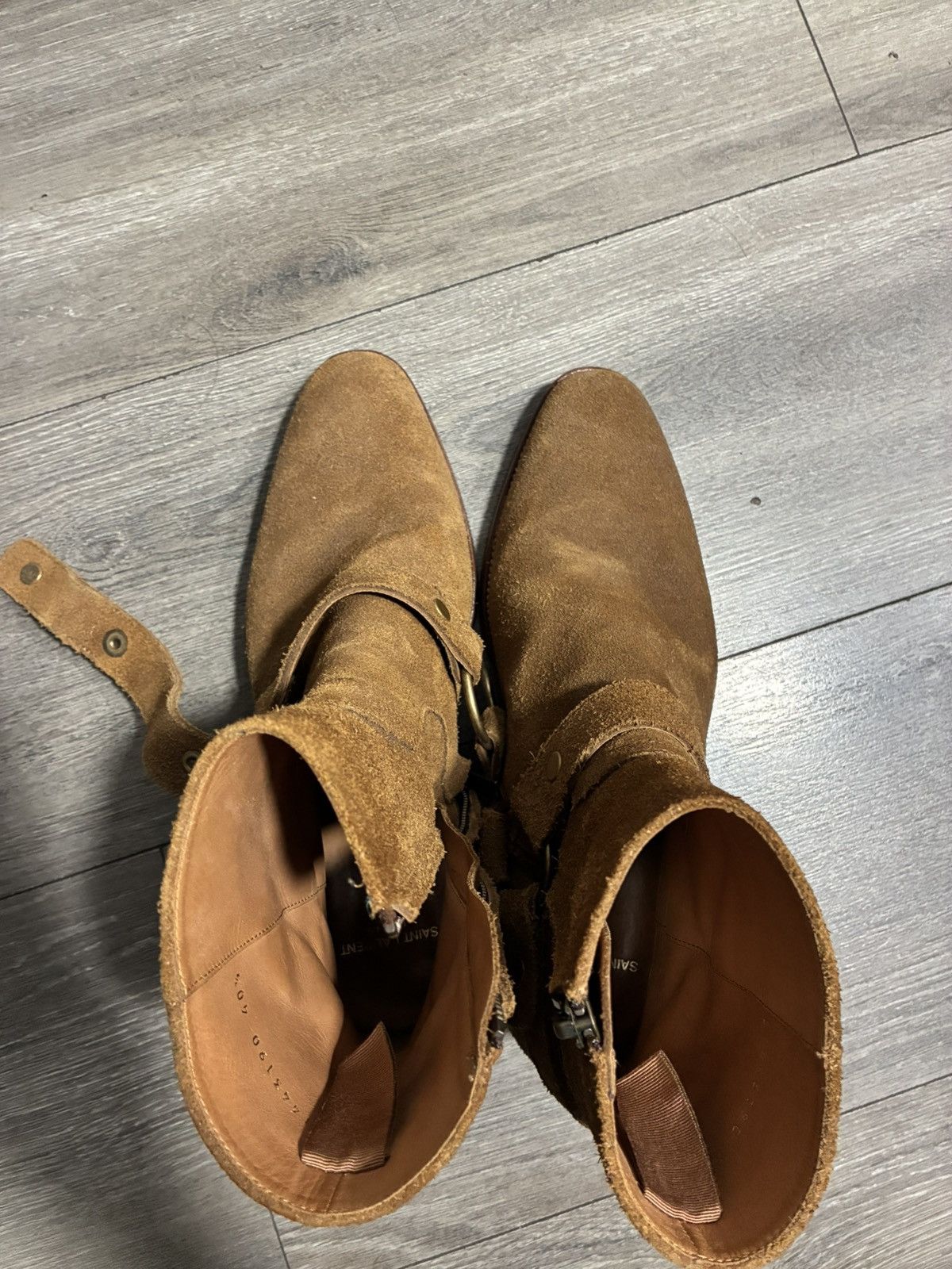 Saint Laurent Paris Harness Wyatt 40.5 Size US 8 / EU 41 - 4 Thumbnail