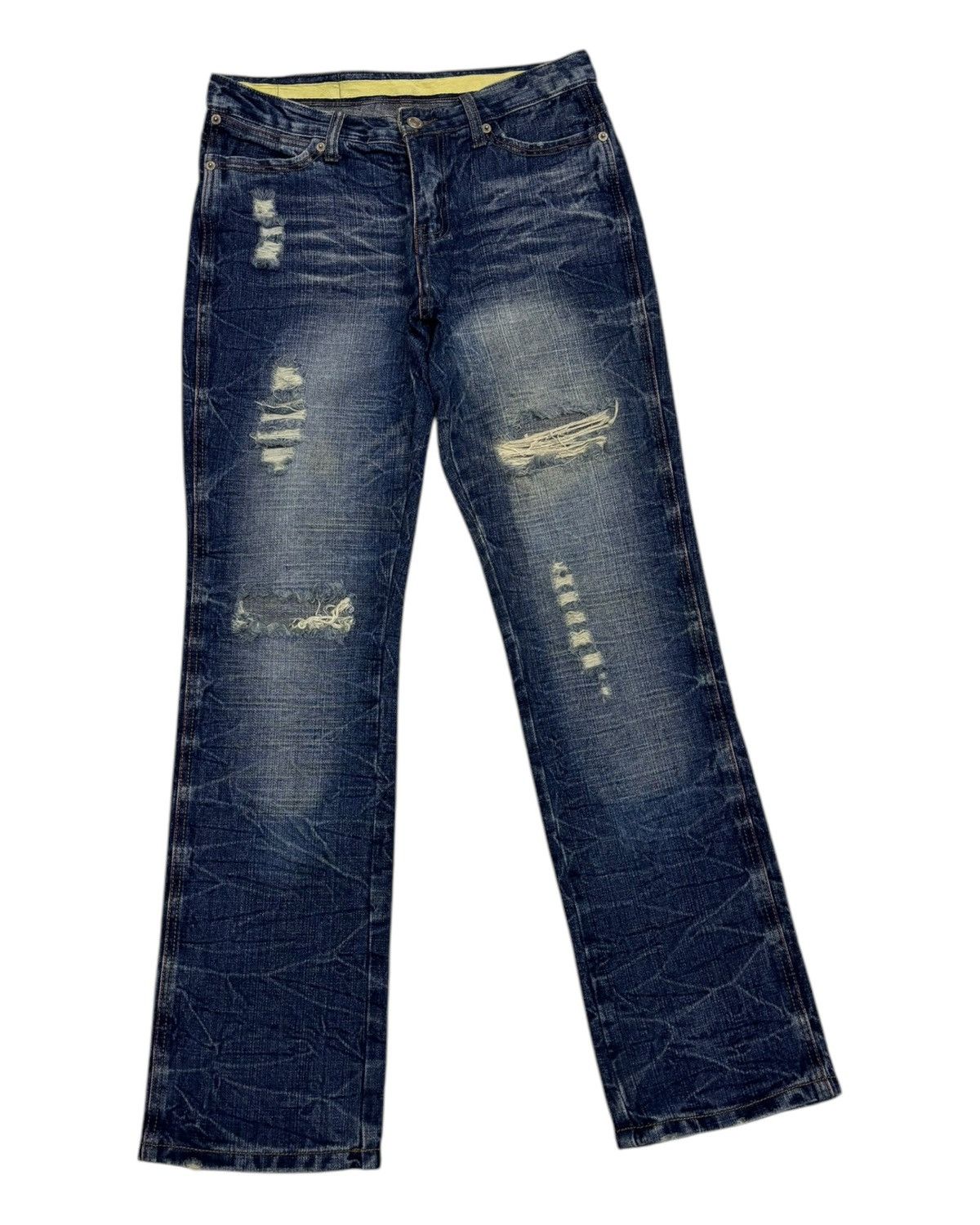 Japanese Brand Japanese Brand M2368 Ripped Distressed Denim Jeans Size US 30 / EU 46 - 3 Thumbnail