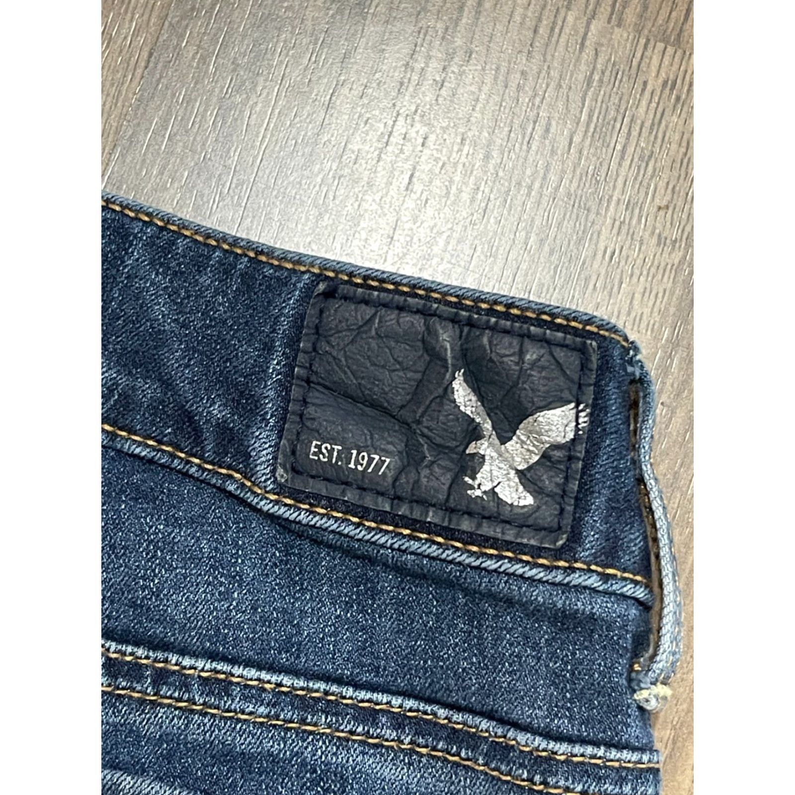 American Eagle Outfitters American Eagle Outfitters Shorts Women 2 Denim Cuffed Super Stretch Blue 3 in Inseam Casual Modern Regular Facet: AE0 Size 26" / US 2 / IT 38 - 5 Thumbnail