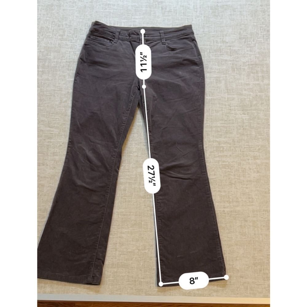 St. Johns Bay St. John’s Bay Women's corduroy brown gray jeans Size M Size 32" / US 10 / IT 46 - 8 Thumbnail