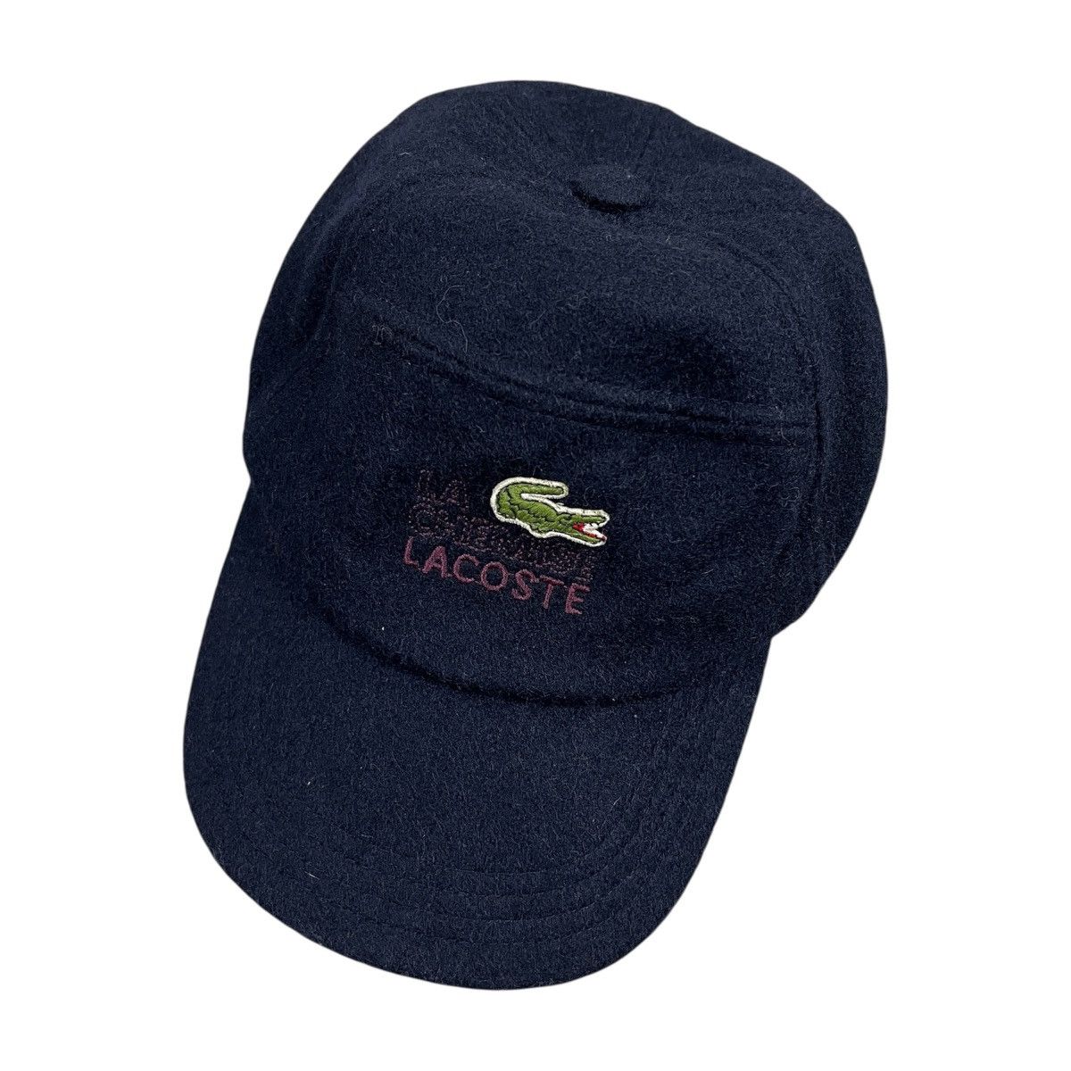 Lacoste Vintage Lacoste Wool Baseball Cap Navy Blue Embroidered Logo Size ONE SIZE - 1 Thumbnail