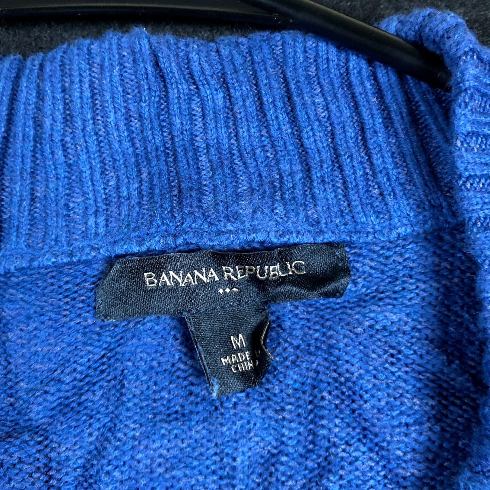 Banana Republic Banana Republic Womens Sweater Blue V Neck Pullover Henley Stretch Medium Shirt Womens Blouse Knit Henley Blue Short Sleeve? Size M / US 6-8 / IT 42-44 - 6 Thumbnail