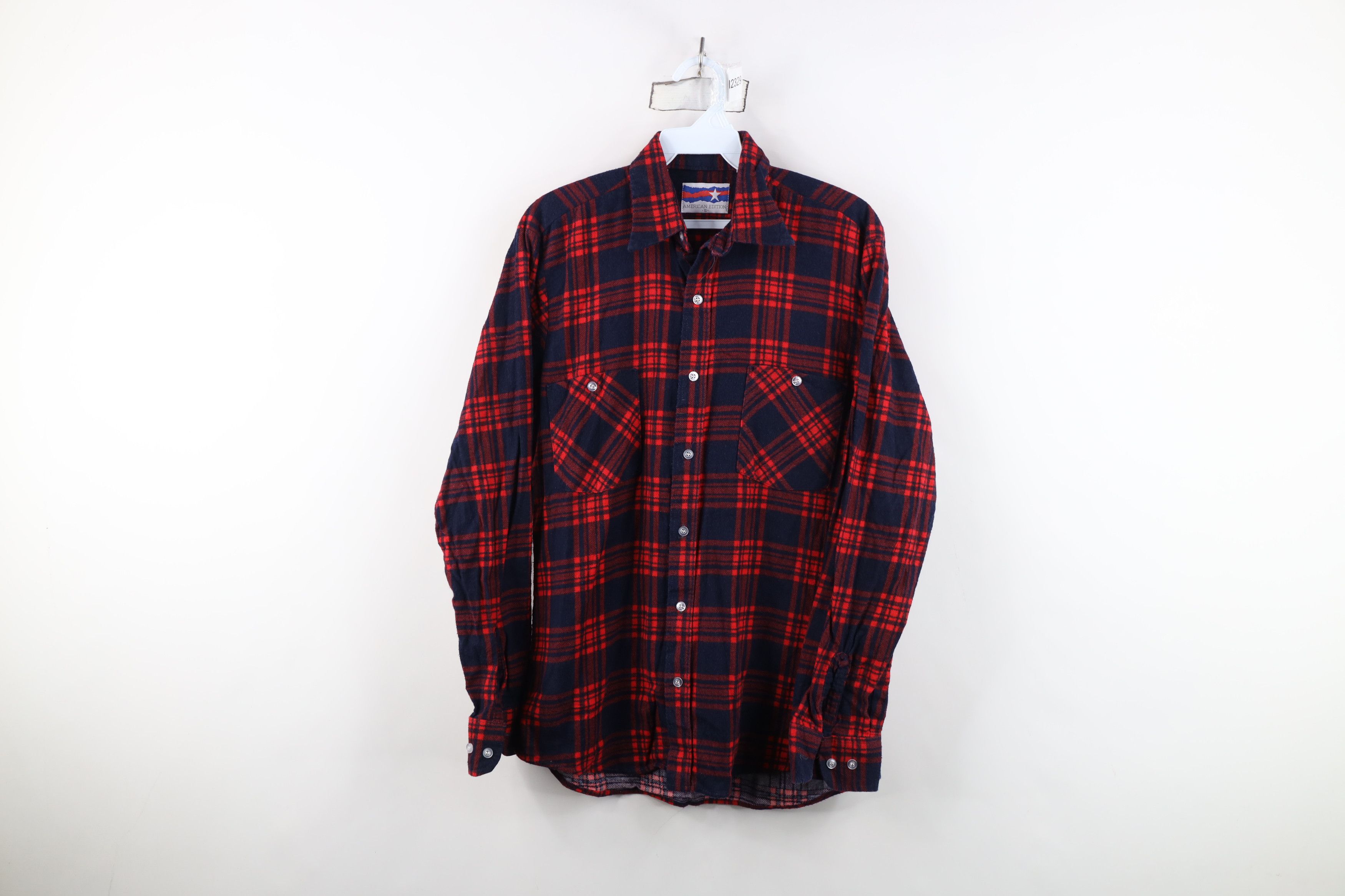 Vintage Vintage 70s Streetwear Pocket Flannel Button Shirt Plaid USA Size US S / EU 44-46 / 1 - 1 Thumbnail