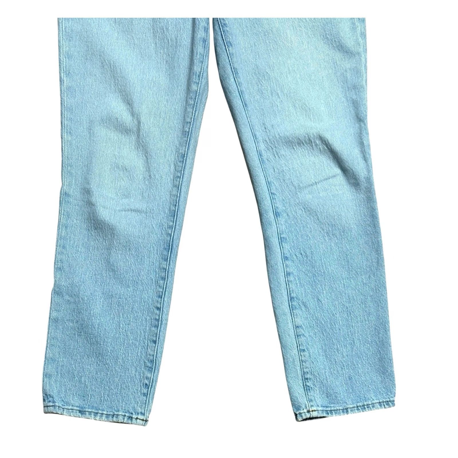 Madewell Madewell Jeans Women's 27 Blue Light Wash High Rise Straight Leg Vintage 90s Style Regular Fit 5-Pocket Denim Size 27" / US 4 / IT 40 - 4 Thumbnail