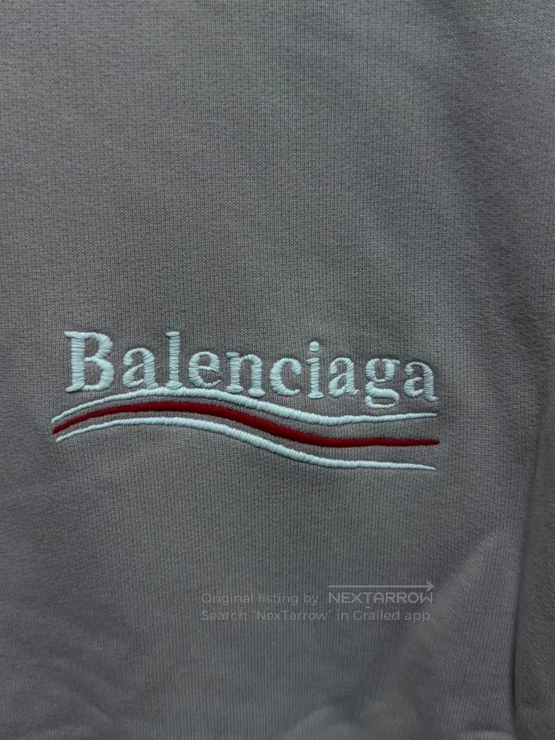Balenciaga Balenciaga Logo Print Hooded Long Sleeve Sweatshirt Women' Size S / US 4 / IT 40 - 8 Thumbnail