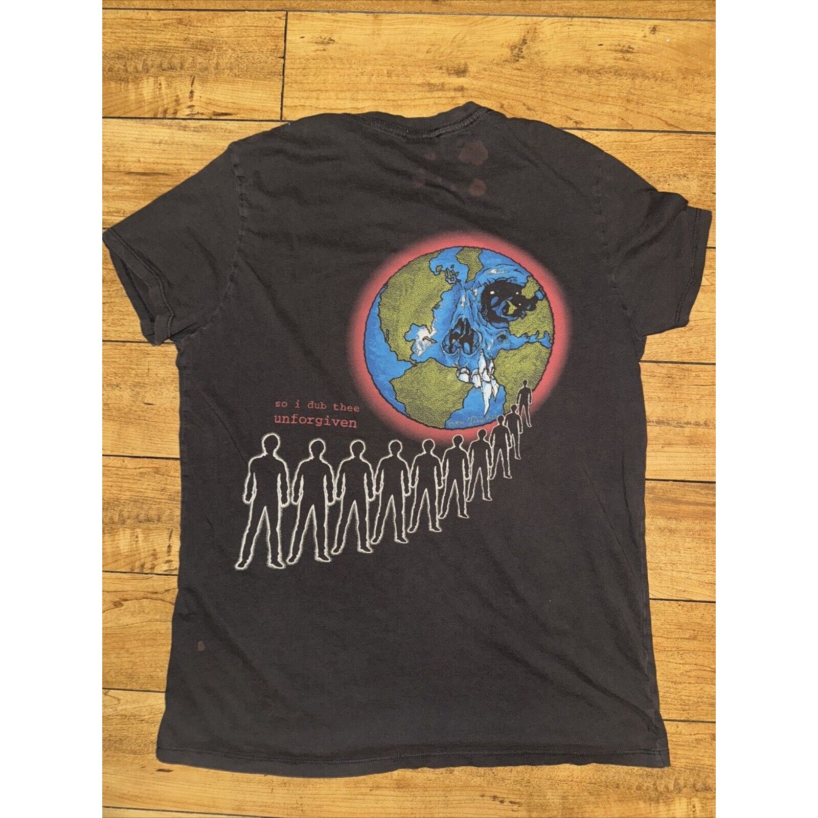 Band Tees × Metallica × Vintage Metallica Pushead T-Shirt Black Medium 20x26 Size US M / EU 48-50 / 2 - 5 Thumbnail