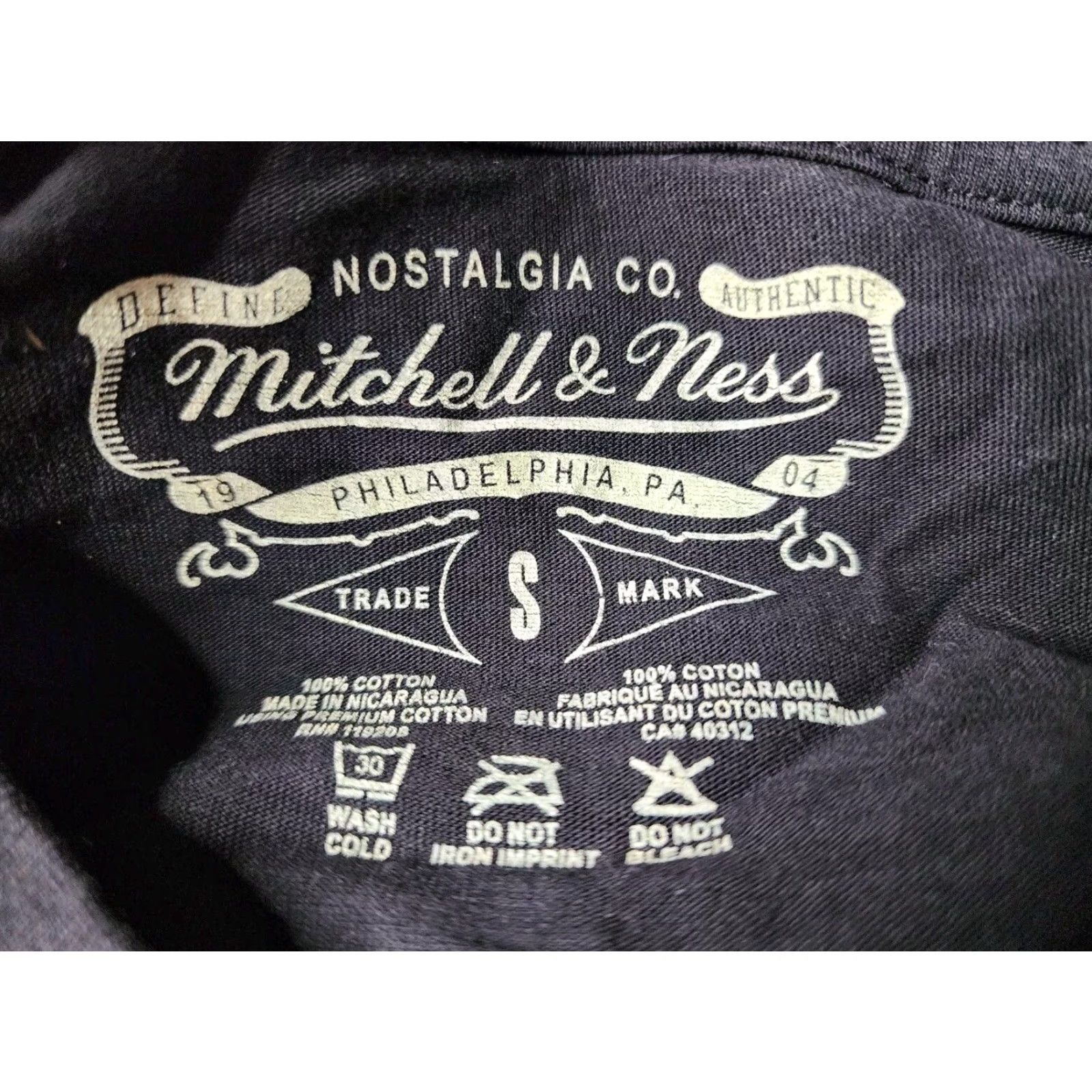 Mitchell & Ness Mitchell & Ness NYXL Crossword T-Shirt Mens Small Black 90s Short Sleeve Crew Neck Size US S / EU 44-46 / 1 - 4 Thumbnail