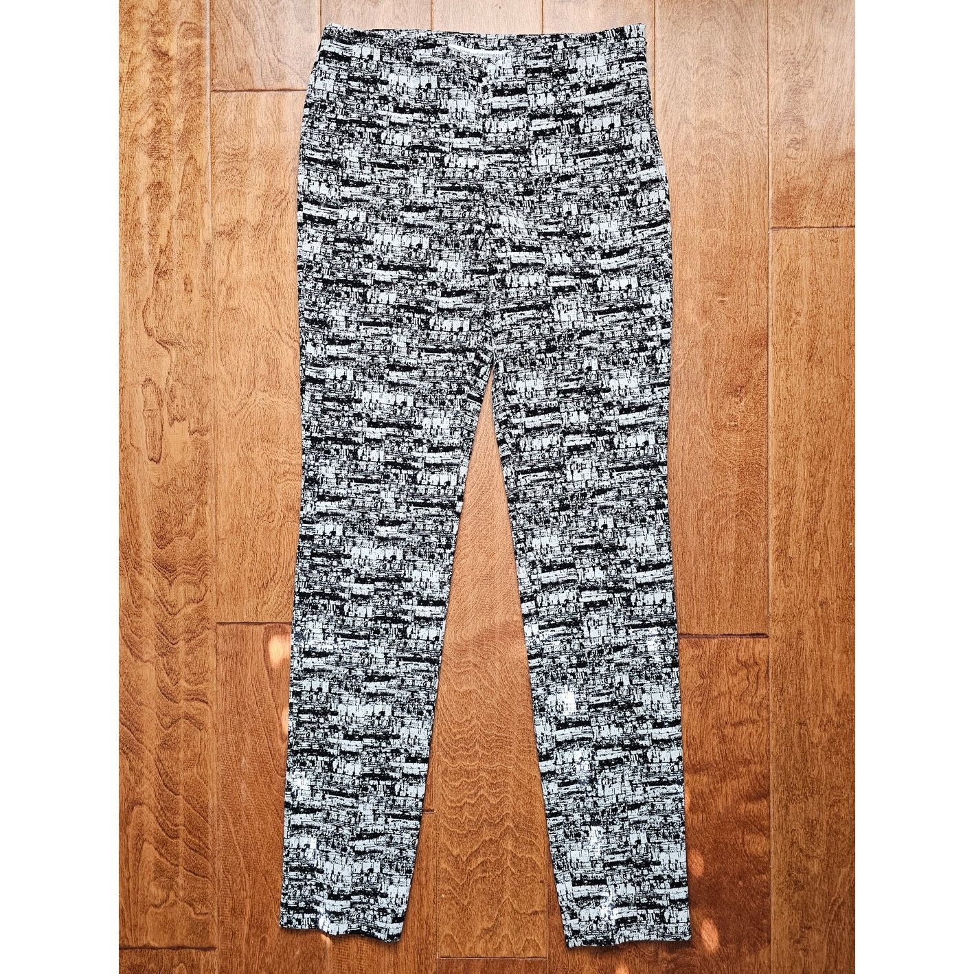 Diane von Furstenberg Diane Von Furstenberg Women's B/W Jacquard Dorothy Pants 2 Size 26" / US 2 / IT 38 - 2 Thumbnail