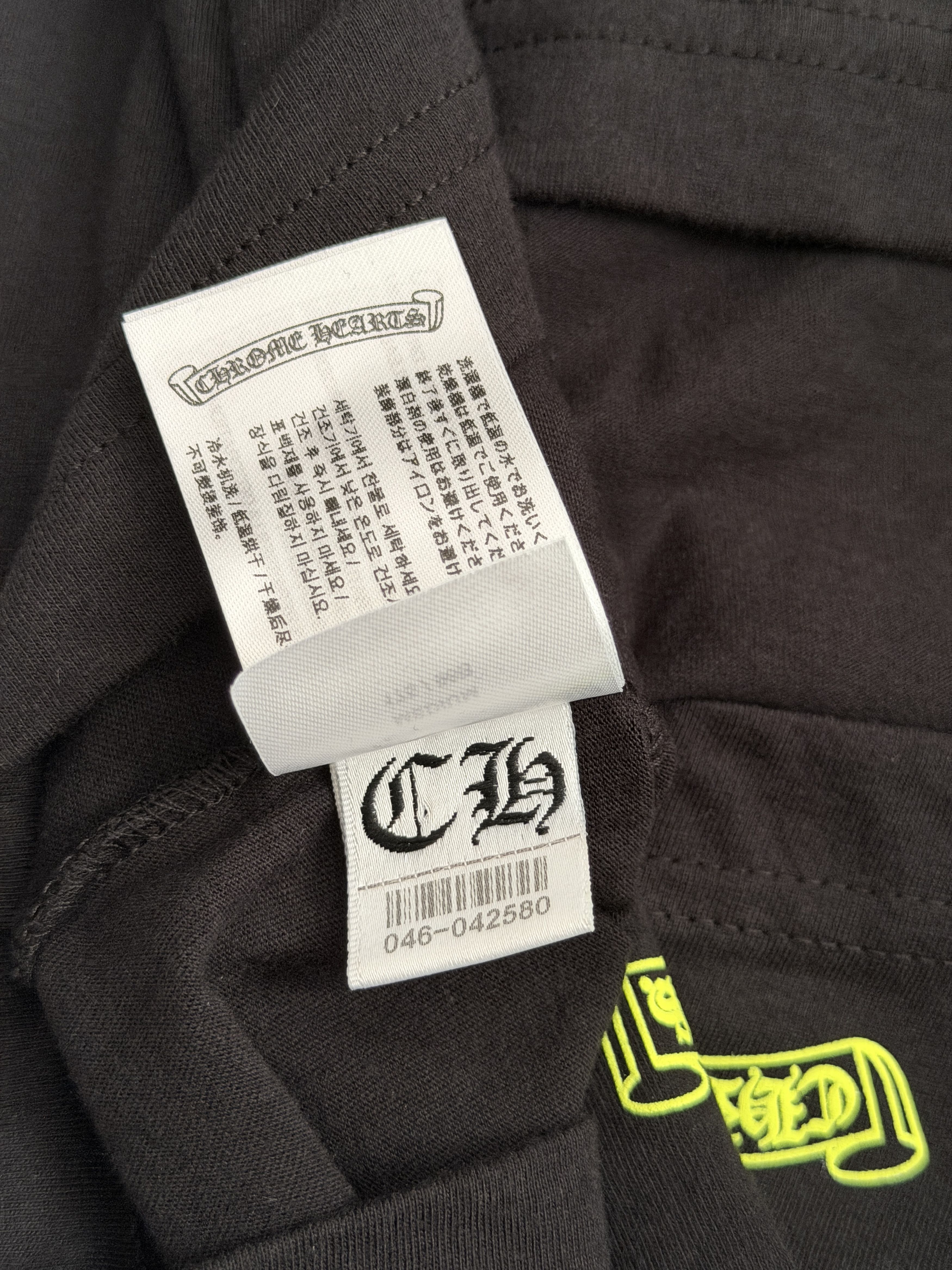 Chrome Hearts Horseshoe neon logo tee Size US M / EU 48-50 / 2 - 6 Thumbnail
