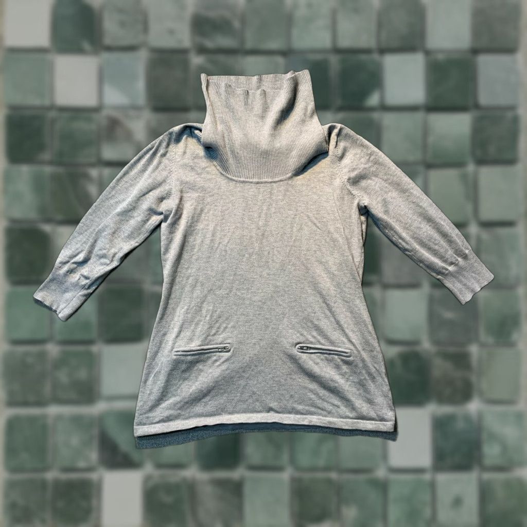 Madison Madison Sweater Turtle Neck Gray Womens Size Large L Long sleeve Pullover Size L / US 10 / IT 46 - 1 Thumbnail