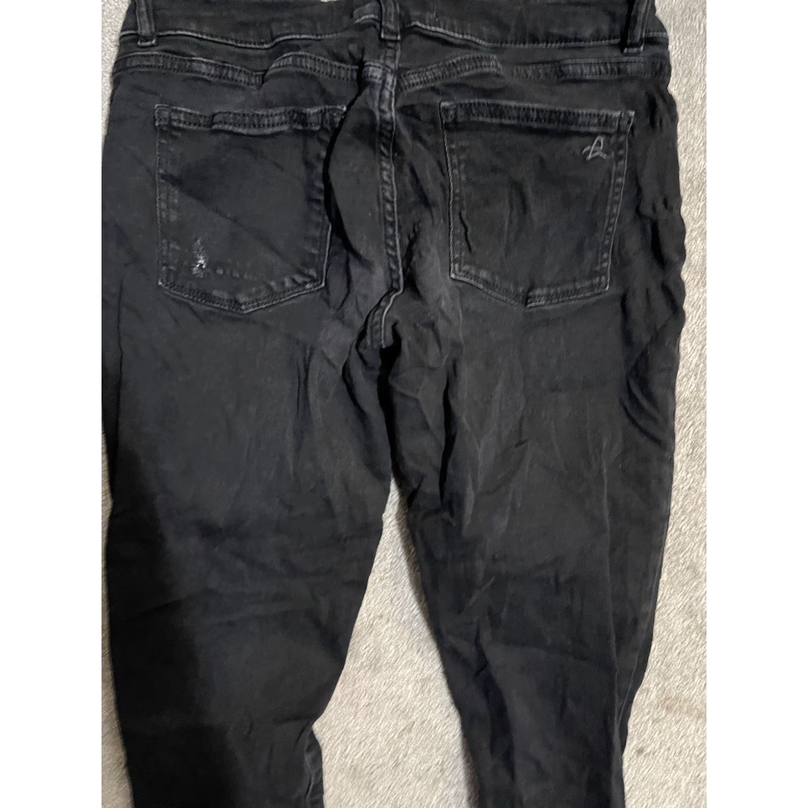 DL1961 DL1961 EMMA Power Legging Jeans Womens 28 Black Dark Wash Comfort Stretch Denim Jegging Slim 5-Pocket Logo City USA Girls Womens Size 28" / US 6 / IT 42 - 5 Thumbnail