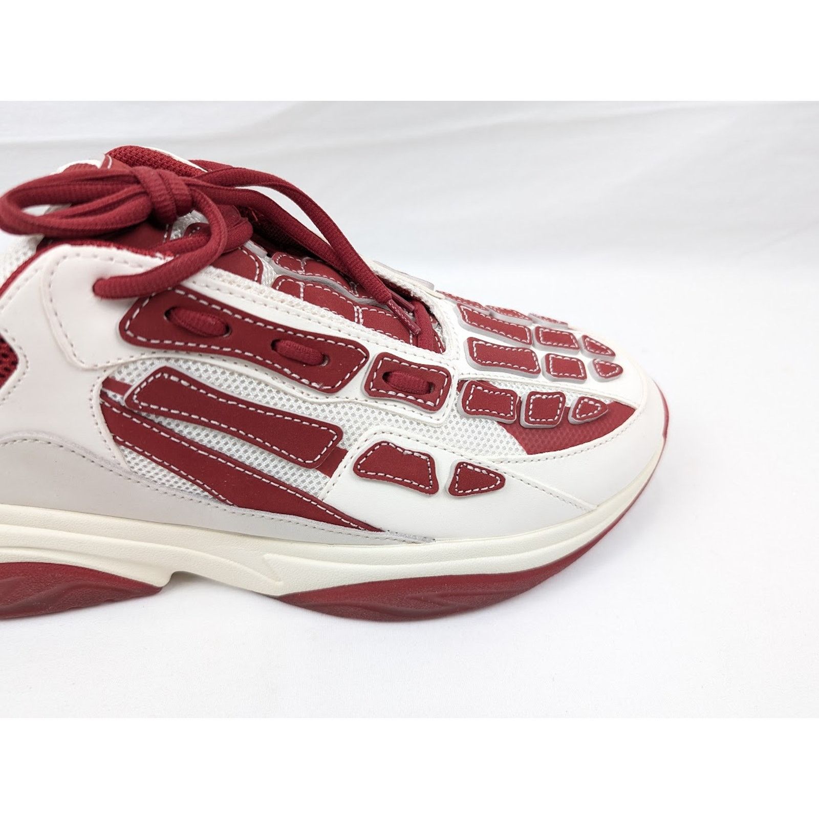 Amiri o1rshd1 Q:2 / Bone Runner in Cream/Red Size US 12 / EU 45 - 3 Thumbnail