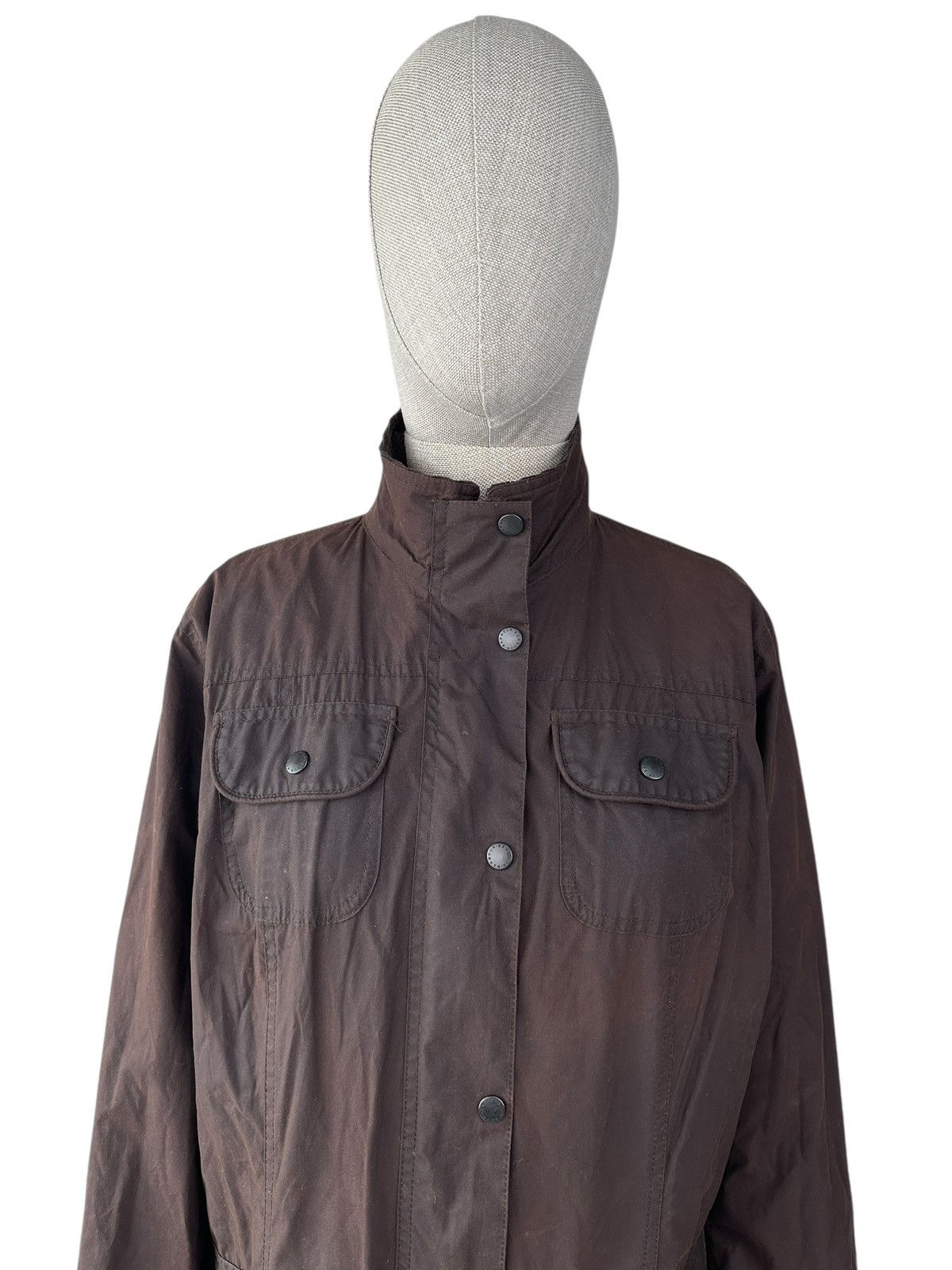 Barbour Ladies BARBOUR Flyweight Wax Utility Brown Coat Jacket UK 18 Size XL / US 12-14 / IT 48-50 - 4 Thumbnail