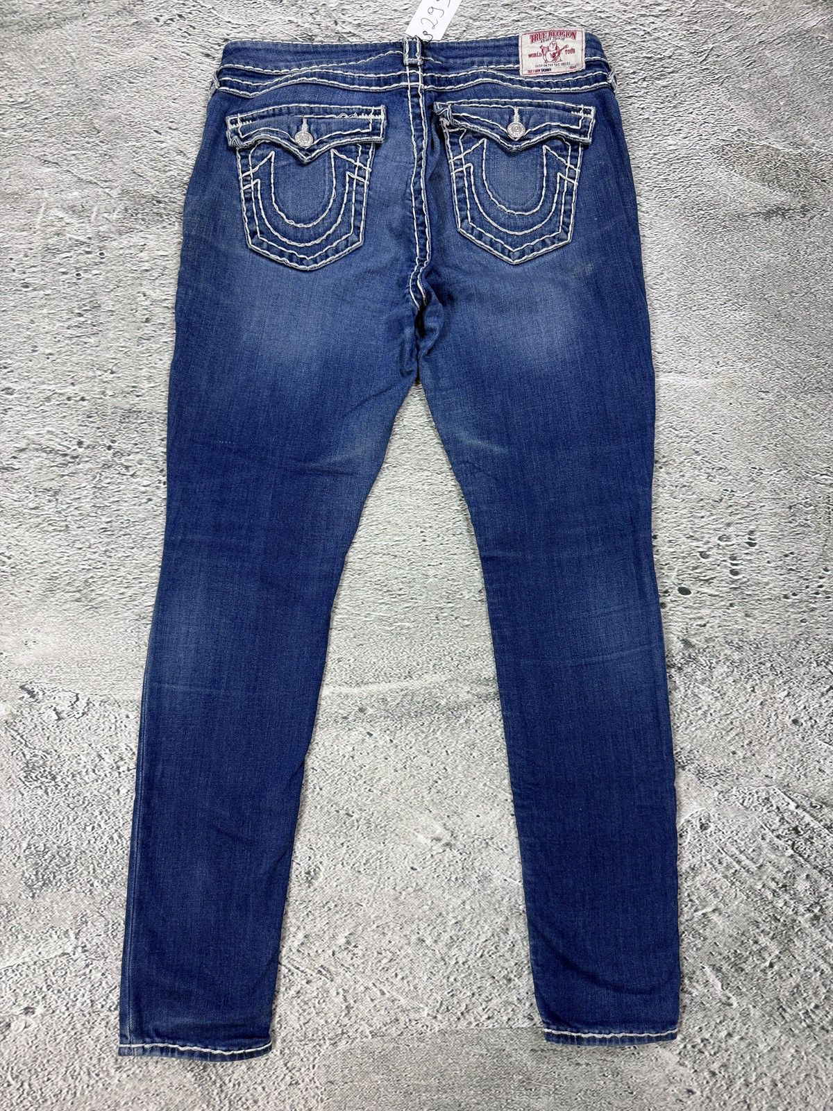 True Religion True Religion blue jeans white thick stitching skinny Size US 32 / EU 48 - 1 Thumbnail