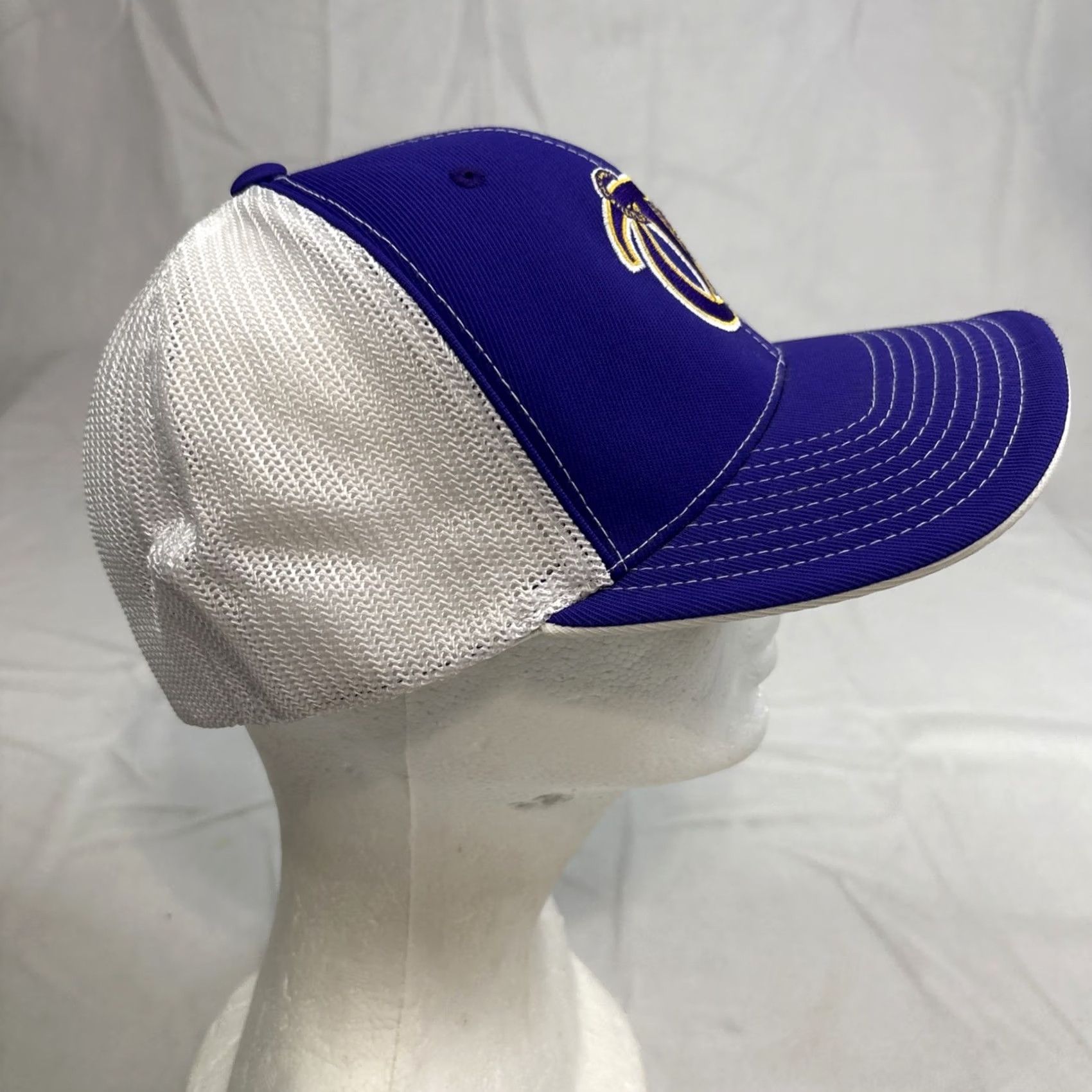NCAA Pacific Headwear LSU Tigers Trucker Hat NCAA Adjustable Embroidered Pro Model Purple Mens Size ONE SIZE - 5 Thumbnail