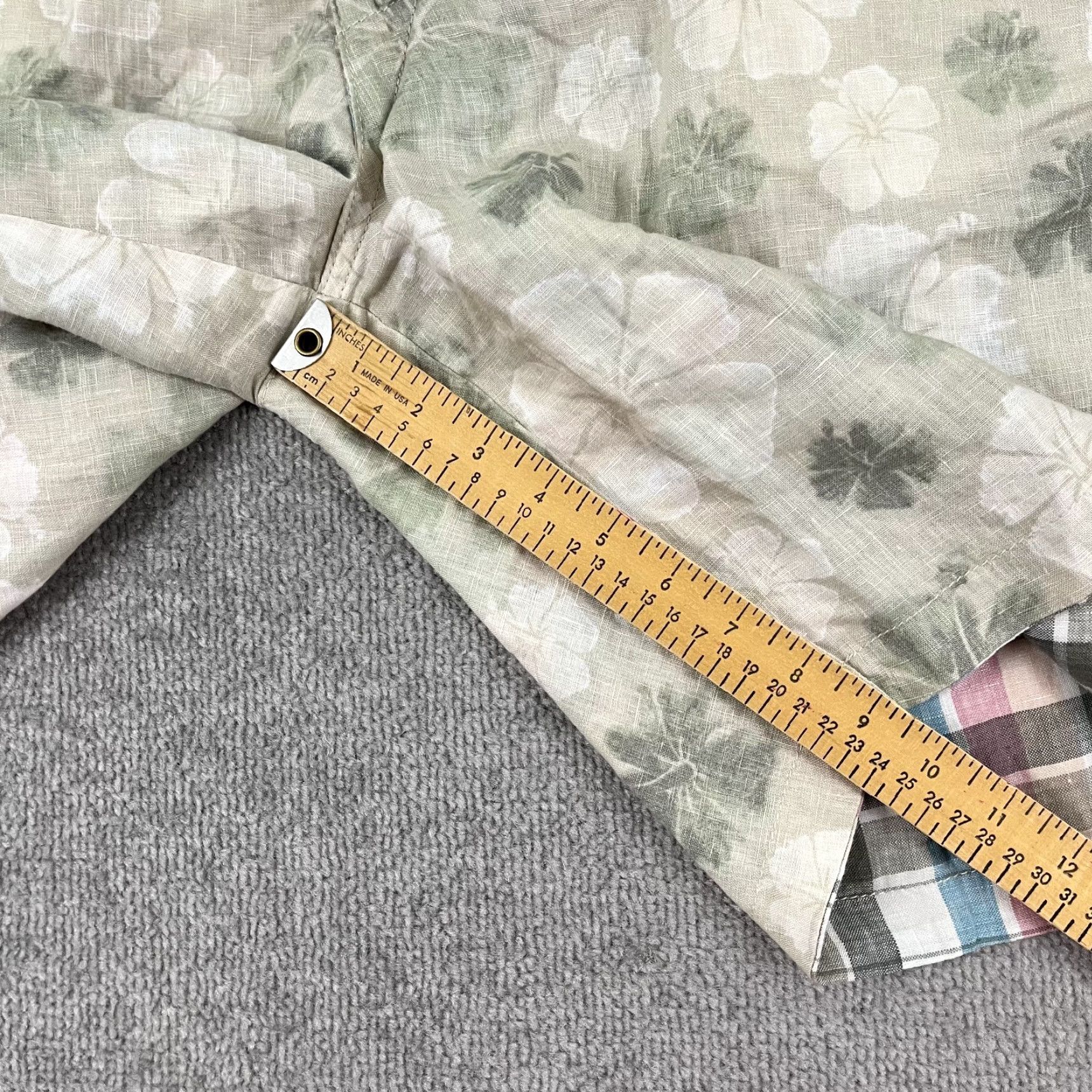 Tommy Bahama Tommy Bahama Reversible Shorts Mens 38 / 9.5 Floral MultiColor Plaid Linen Beach Size US 38 / EU 54 - 5 Thumbnail