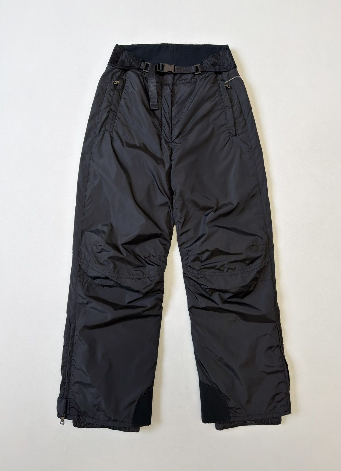 Prada Mid 2000s Black Nylon Ski Trousers Size 26" / US 2 / IT 38 - 2 Thumbnail