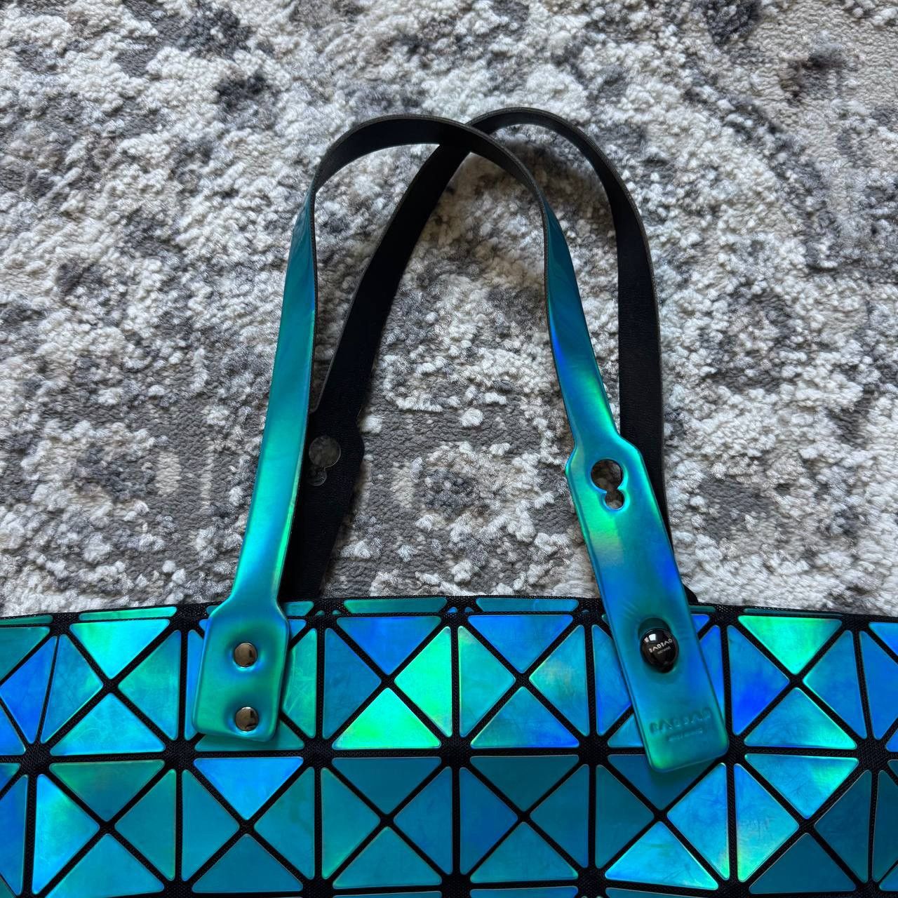 Issey Miyake Issey Miyake BAO BAO Geometric Lucent Blue Hand Tote Bag Size ONE SIZE - 5 Thumbnail