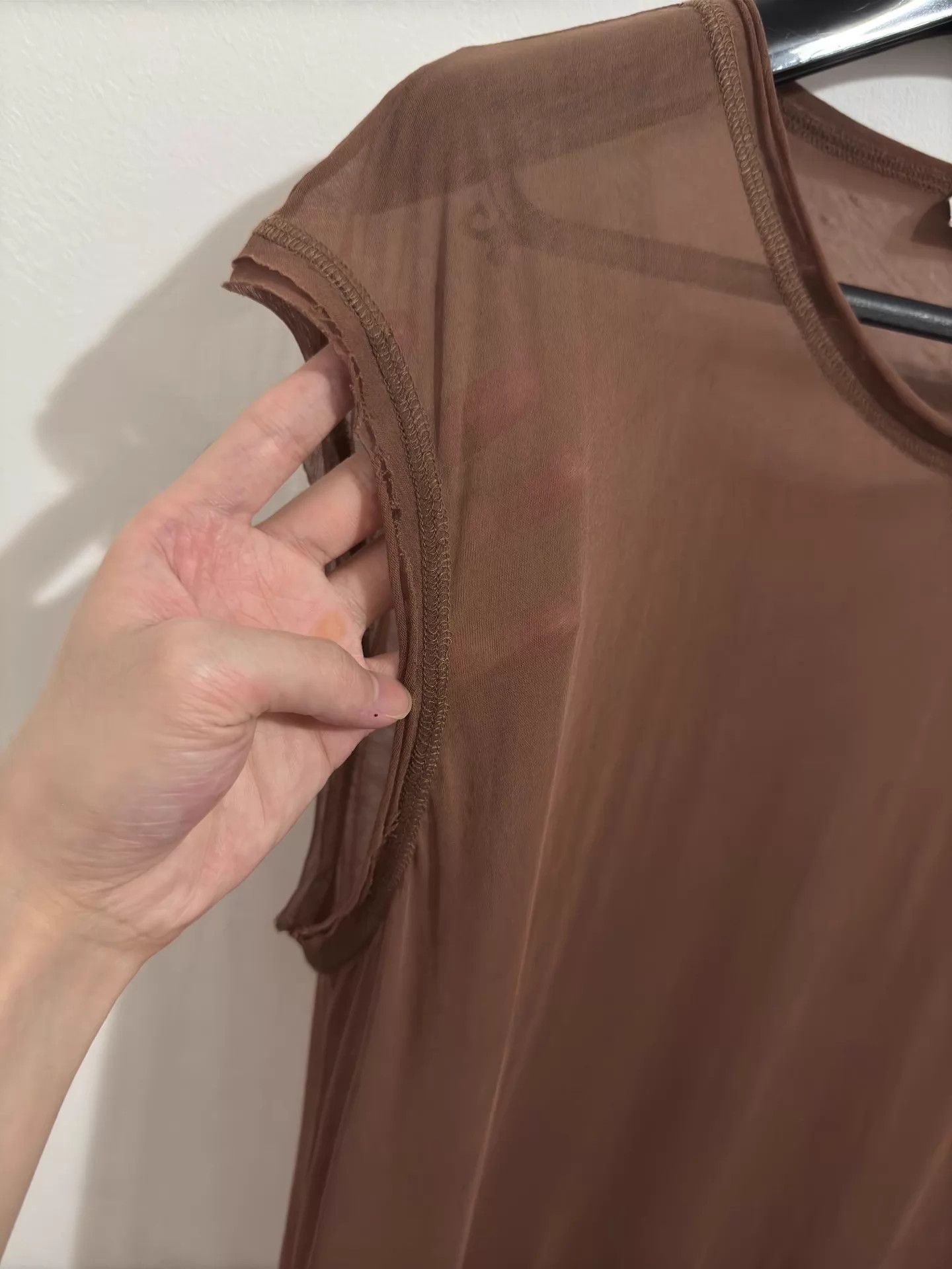 Saint Laurent Paris SLP 23SS Brown Distressed Oversize Vest L Size L / US 10 / IT 46 - 4 Thumbnail