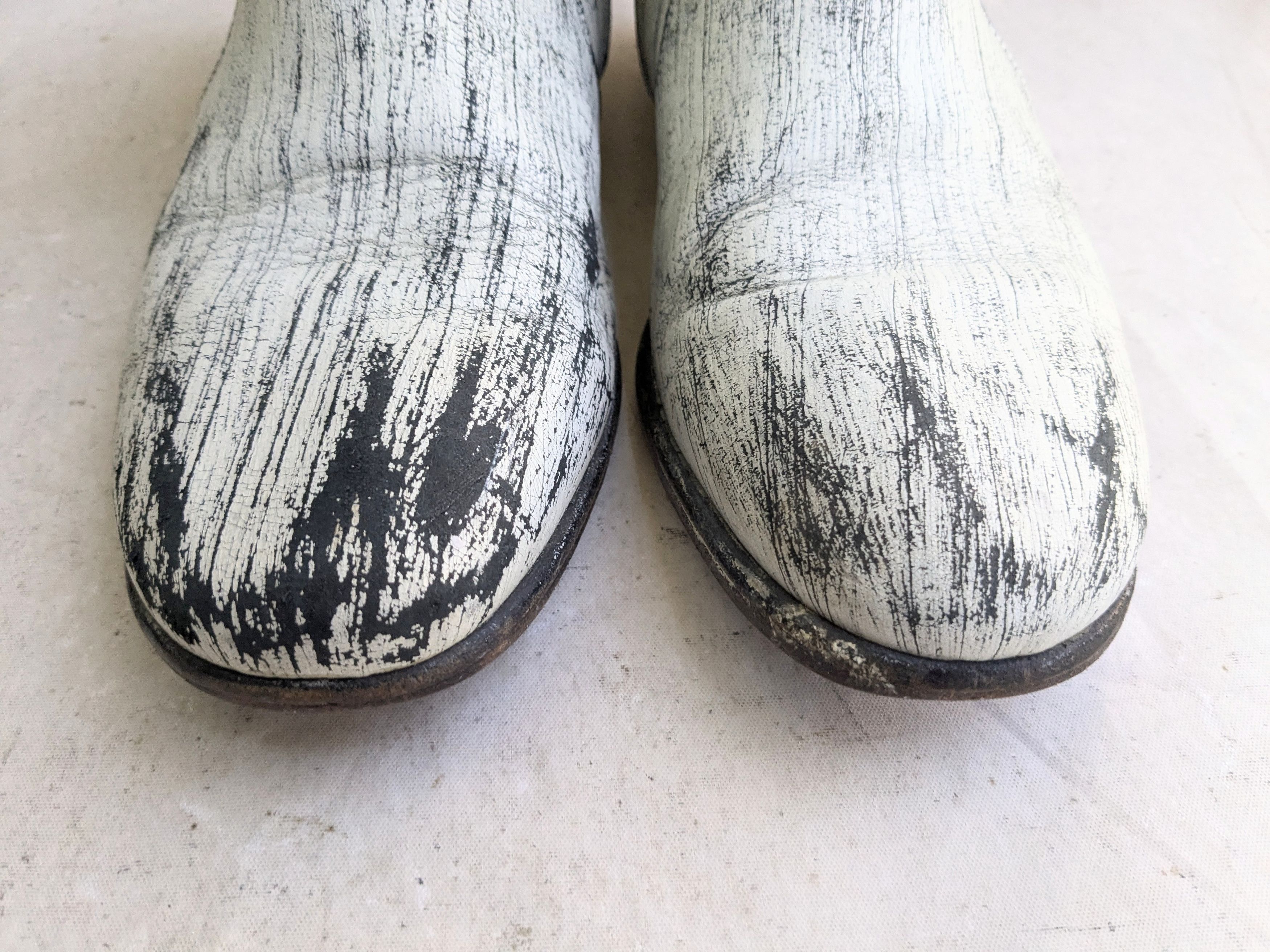 H&M × Maison Margiela Maison Margiela x H&M Boots Side Zip White Black 9 42 Size US 9 / EU 42 - 2 Thumbnail