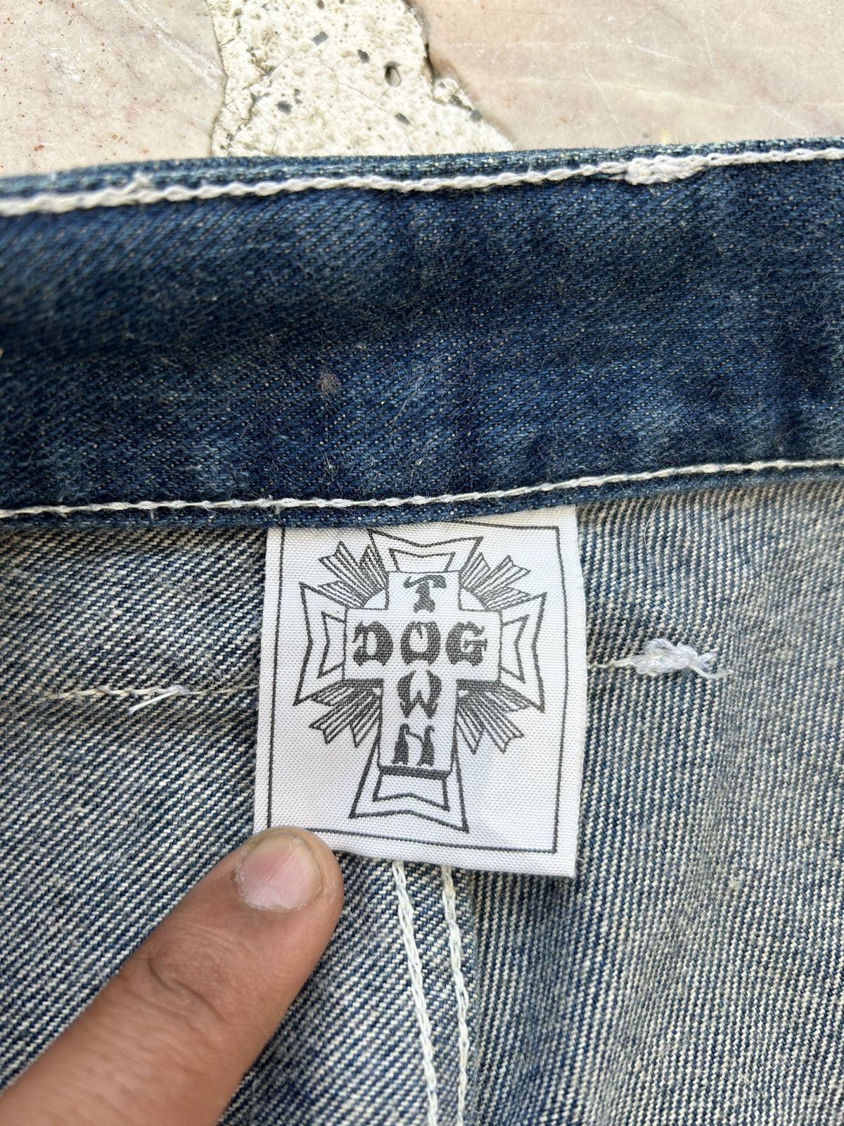Dogtown Dogtown y2k carpenter white stripes jorts denim Size US 30 / EU 46 - 15 Thumbnail