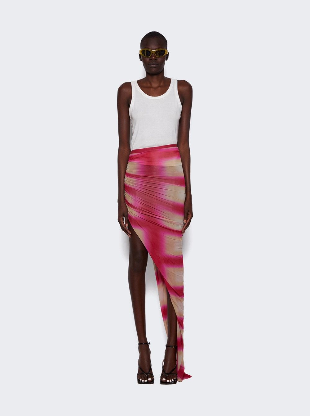 Rick Owens o1mle0426 EDFU Skirt in Pink Size 26" / US 2 / IT 38 - 2 Thumbnail
