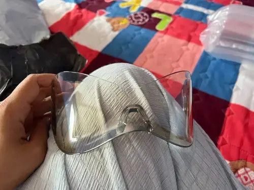 Other Clear Color Oversized Punk Y2K Sunglasses Goggle styles Size ONE SIZE - 3 Thumbnail