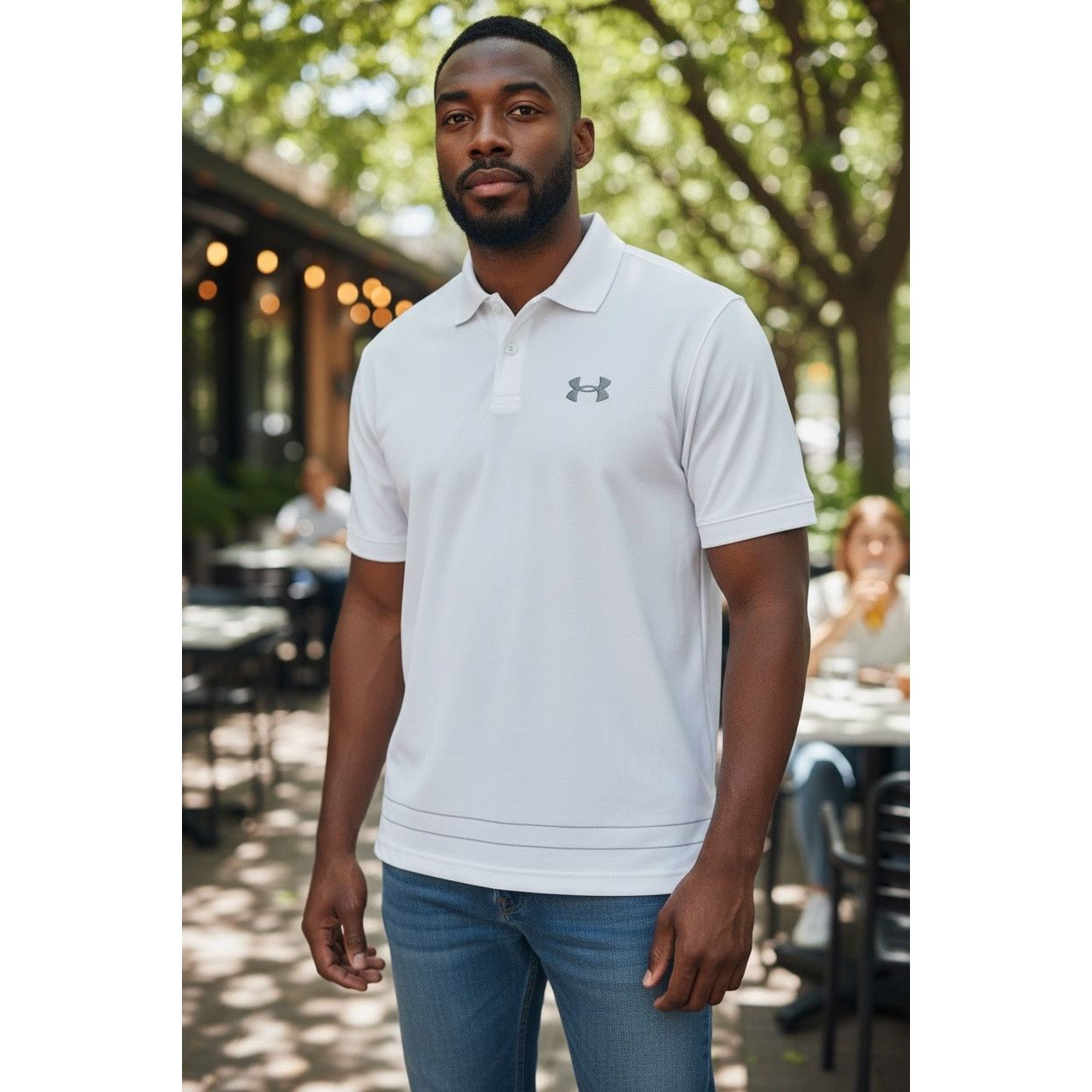 Under Armour Under Armour HeatGear Men’s White Polo Shirt – XL Regular Size US XL / EU 56 / 4 - 2 Thumbnail