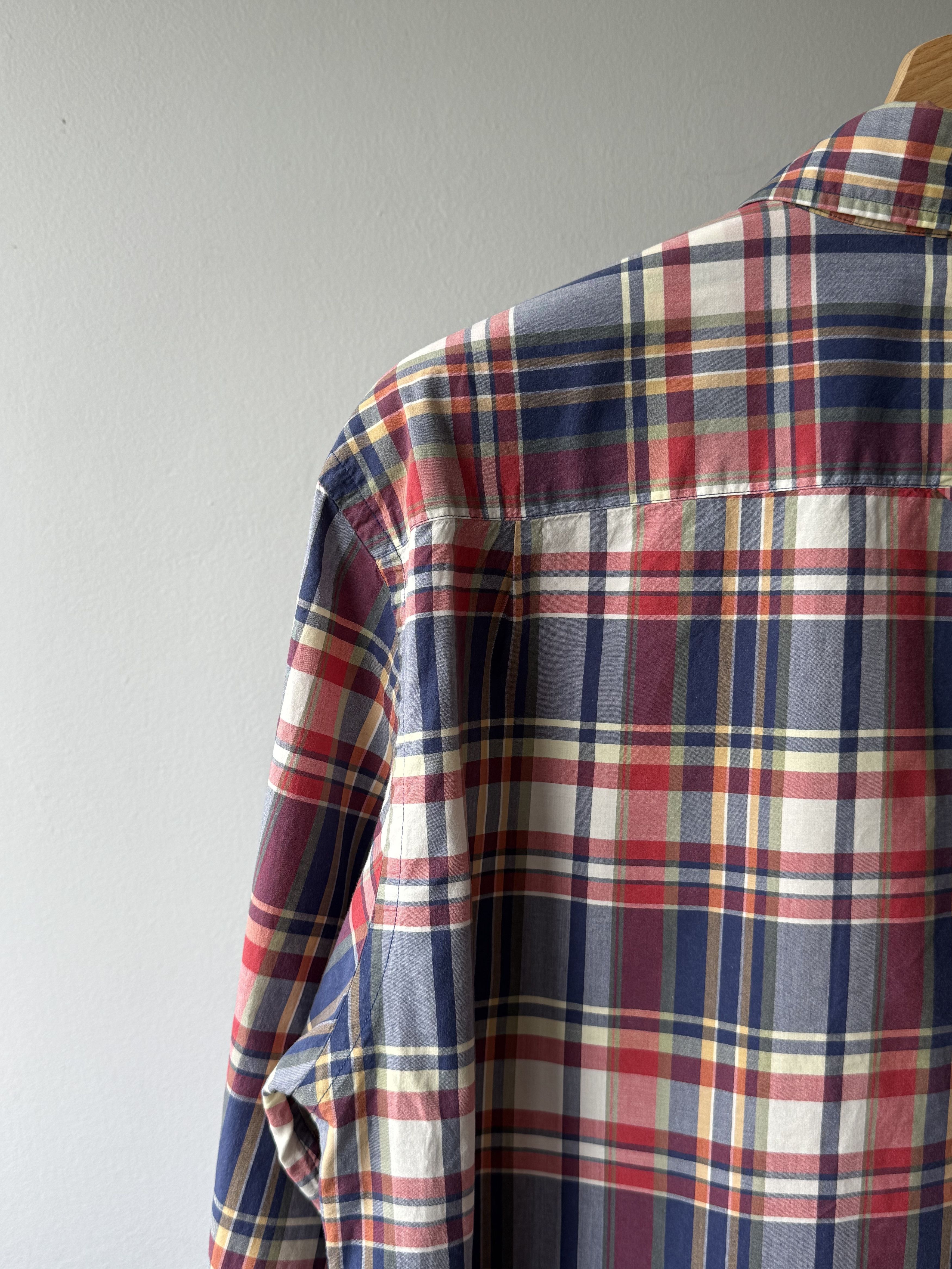 Gant × Gant Rugger Gant YALE CO-OP Archive Poplin Campus Store Plaid L/S Shirt Size US XL / EU 56 / 4 - 8 Thumbnail