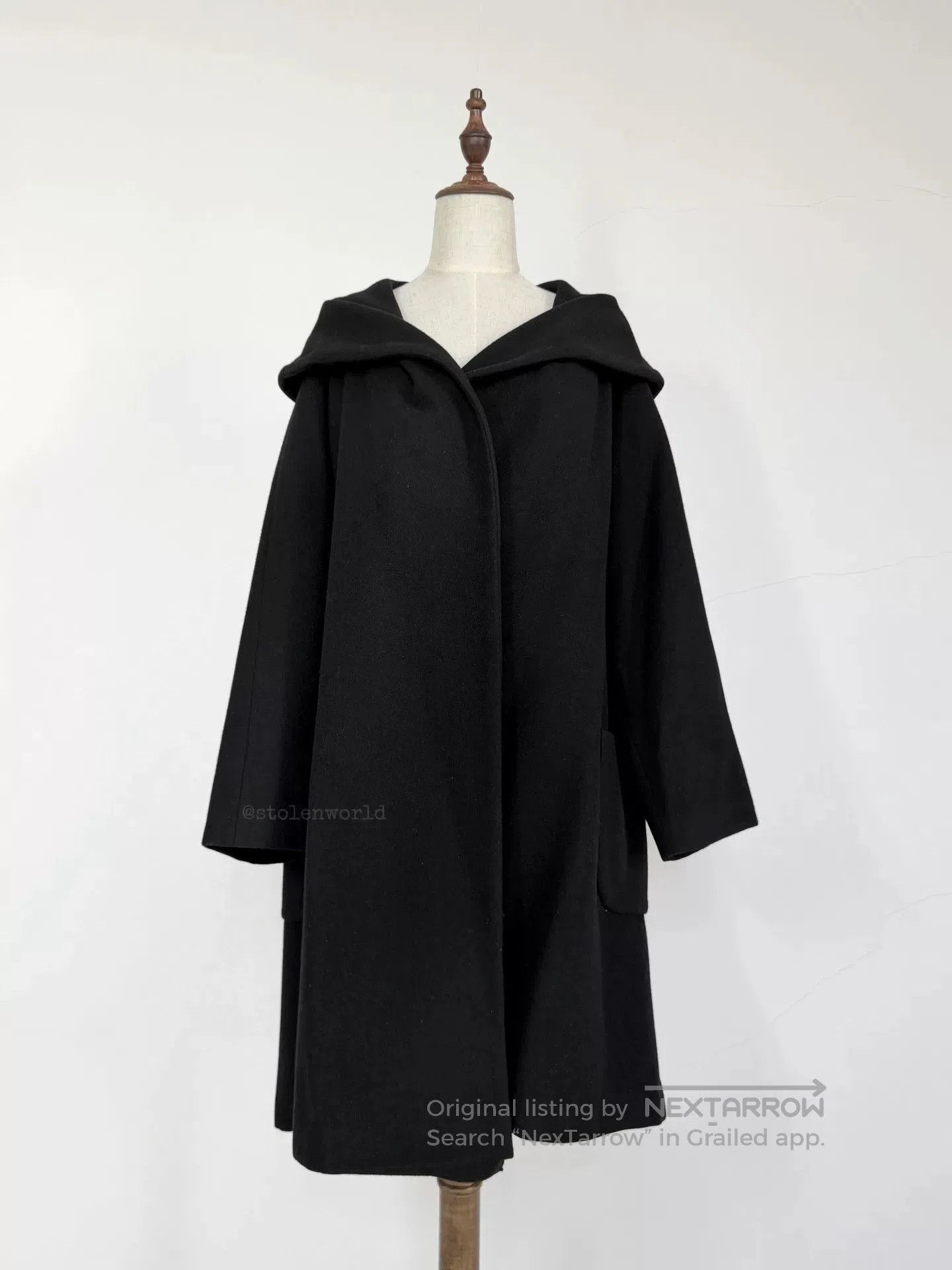 Y's Y's Wool Oversized Coat. Size L / US 10 / IT 46 - 2 Thumbnail