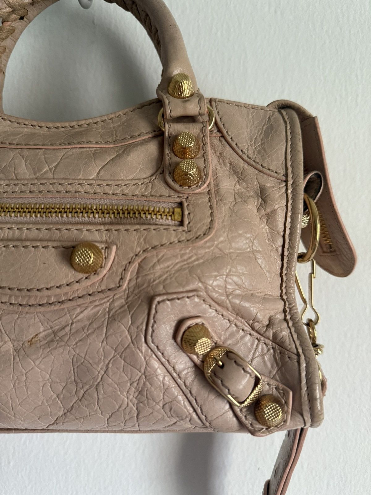 Balenciaga Balenciaga Mini Classic Lambskin giant gold Studded Size ONE SIZE - 4 Thumbnail
