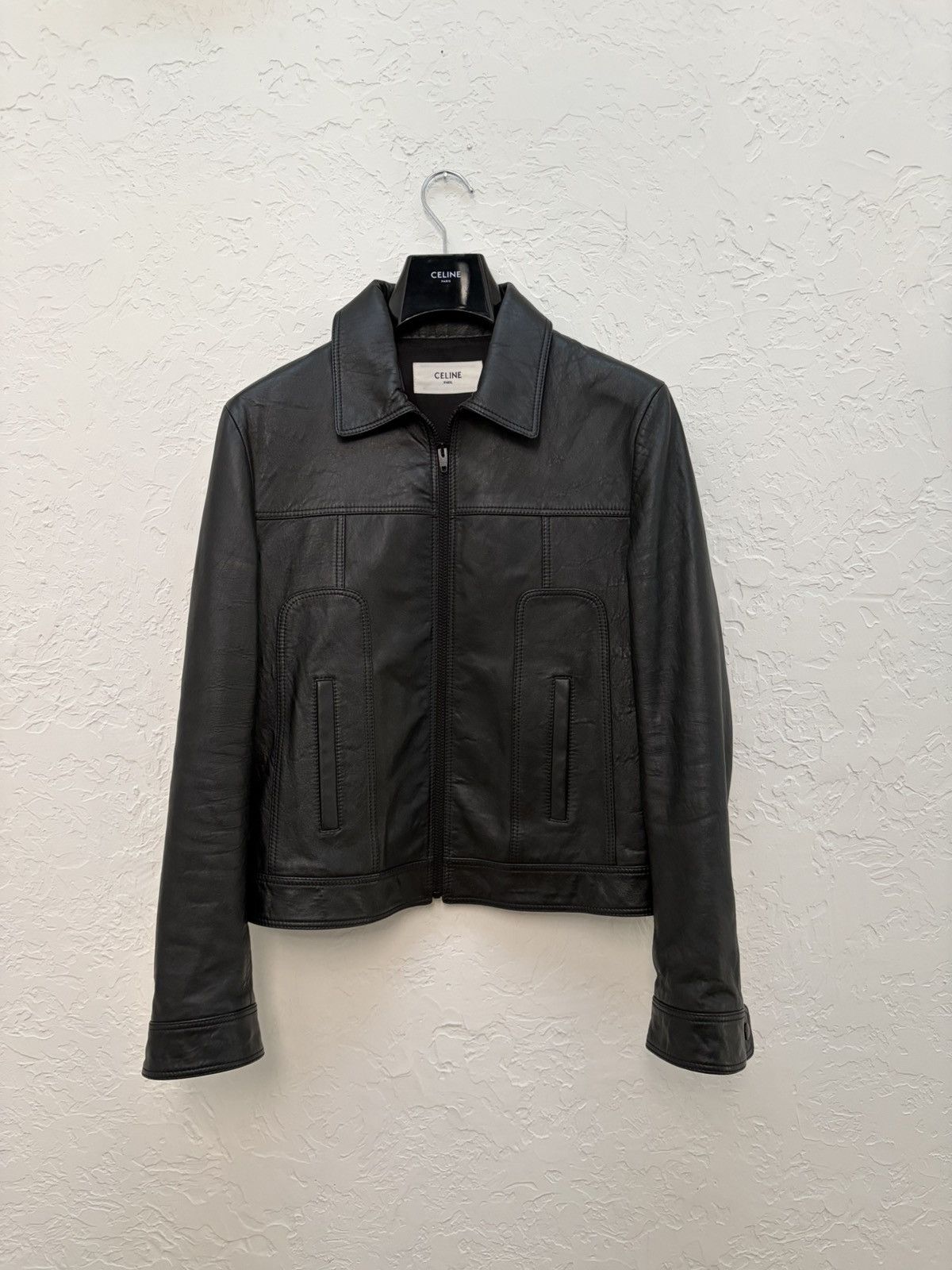 Celine Rare — Celine SS25 Leather Jacket worn by Hedi Size US M / EU 48-50 / 2 - 1 Thumbnail