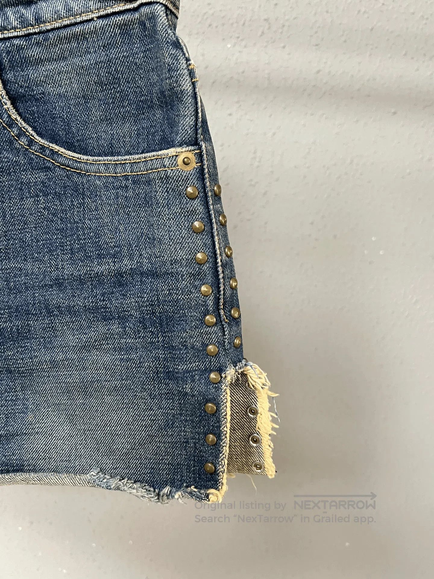 Saint Laurent Paris Slp Rivet Shorts. Size 31" - 3 Thumbnail